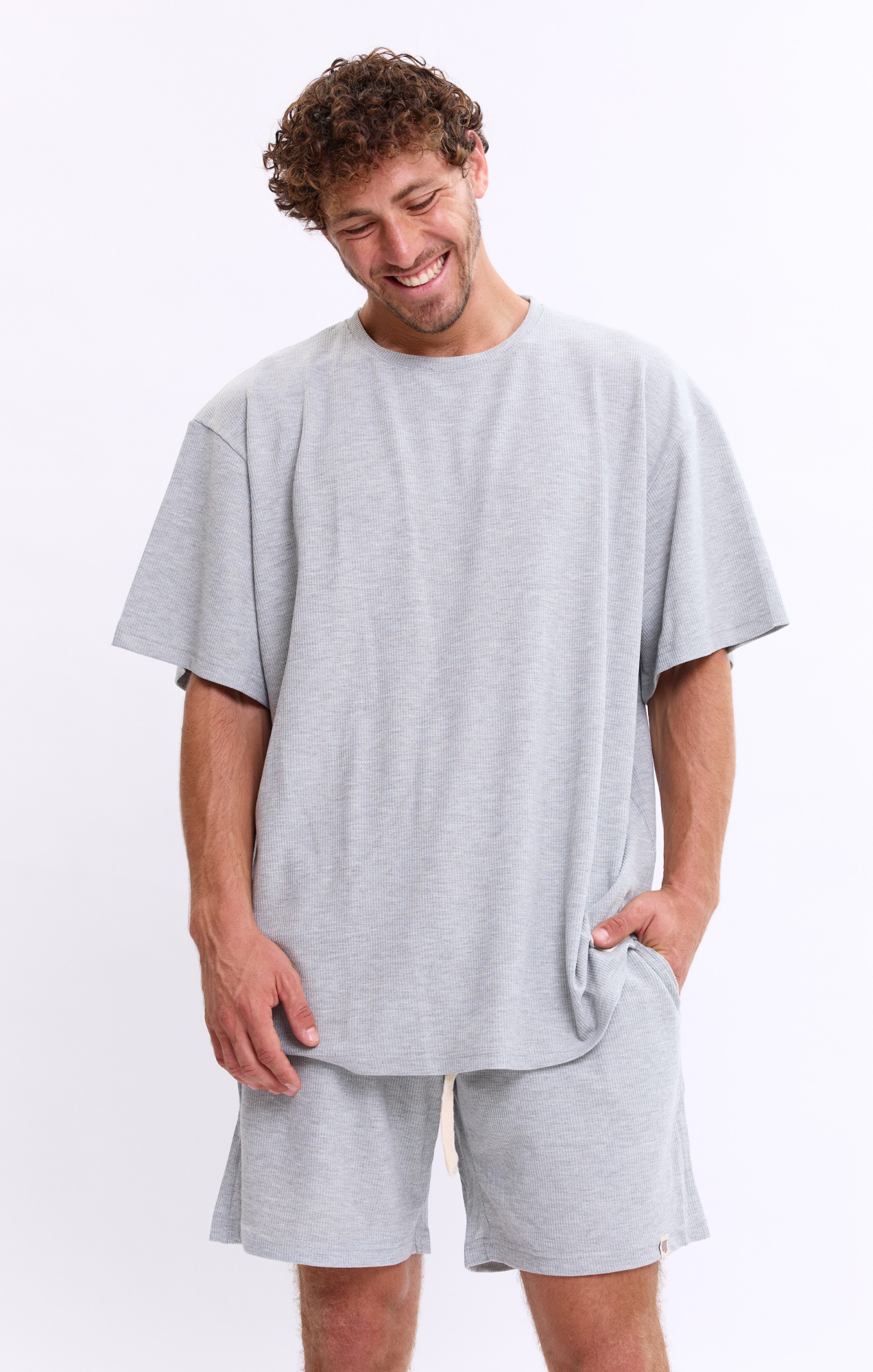 Gray - Waffle T-Shirt