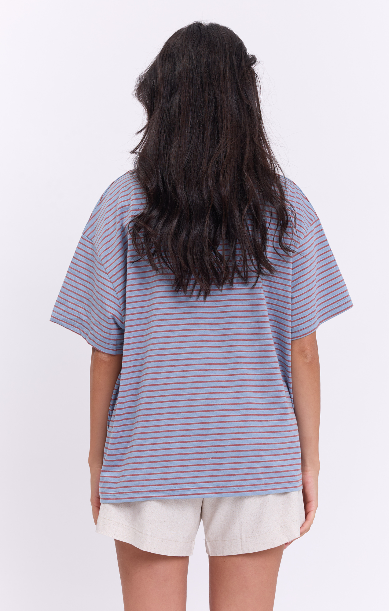 Mix Blue Stripes - Oversize T-Shirt