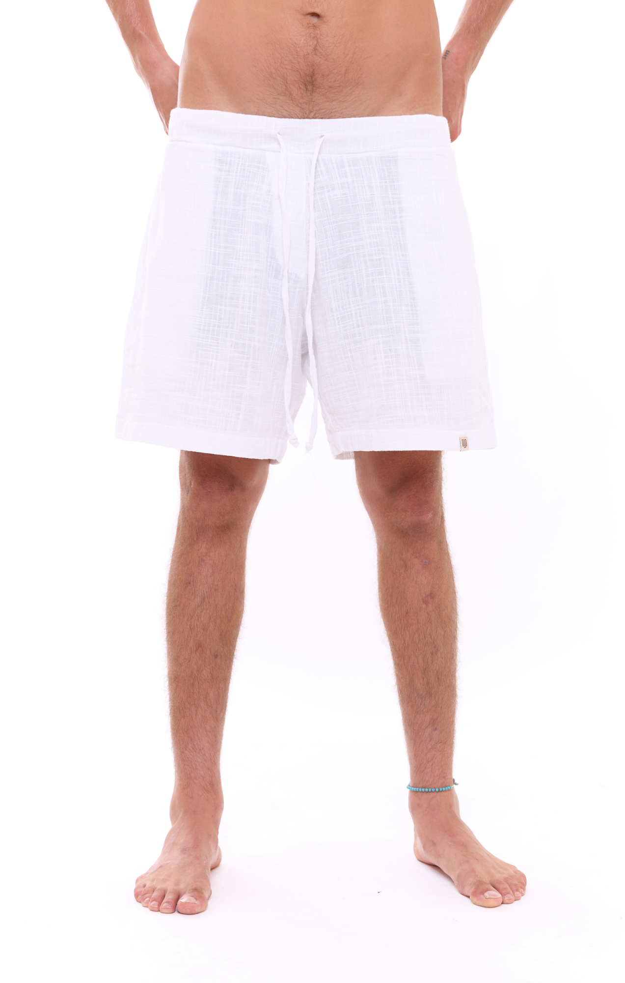White texture - Unisex Cotton Shorts