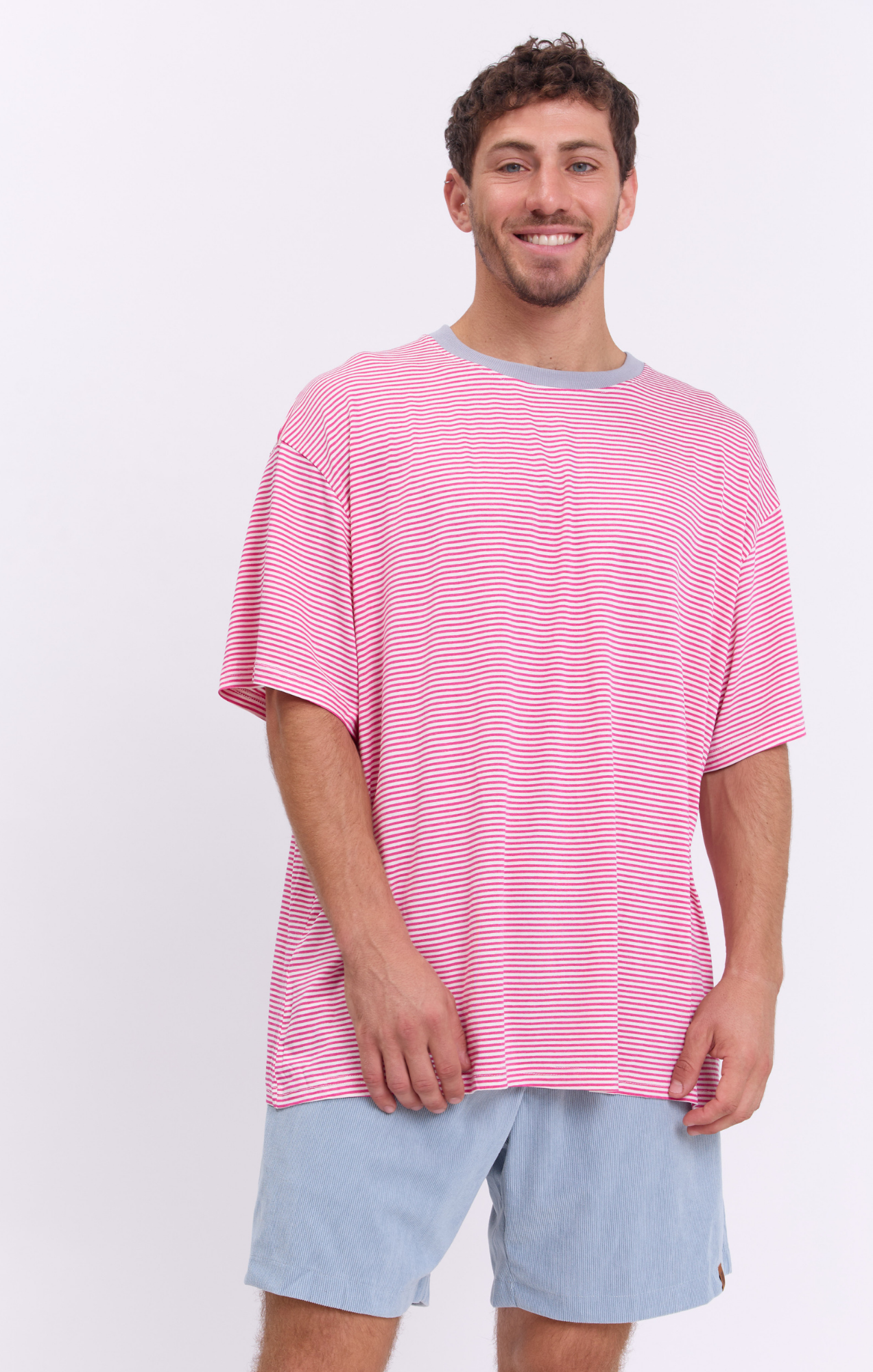 Pink Stripes - Oversize T-Shirt