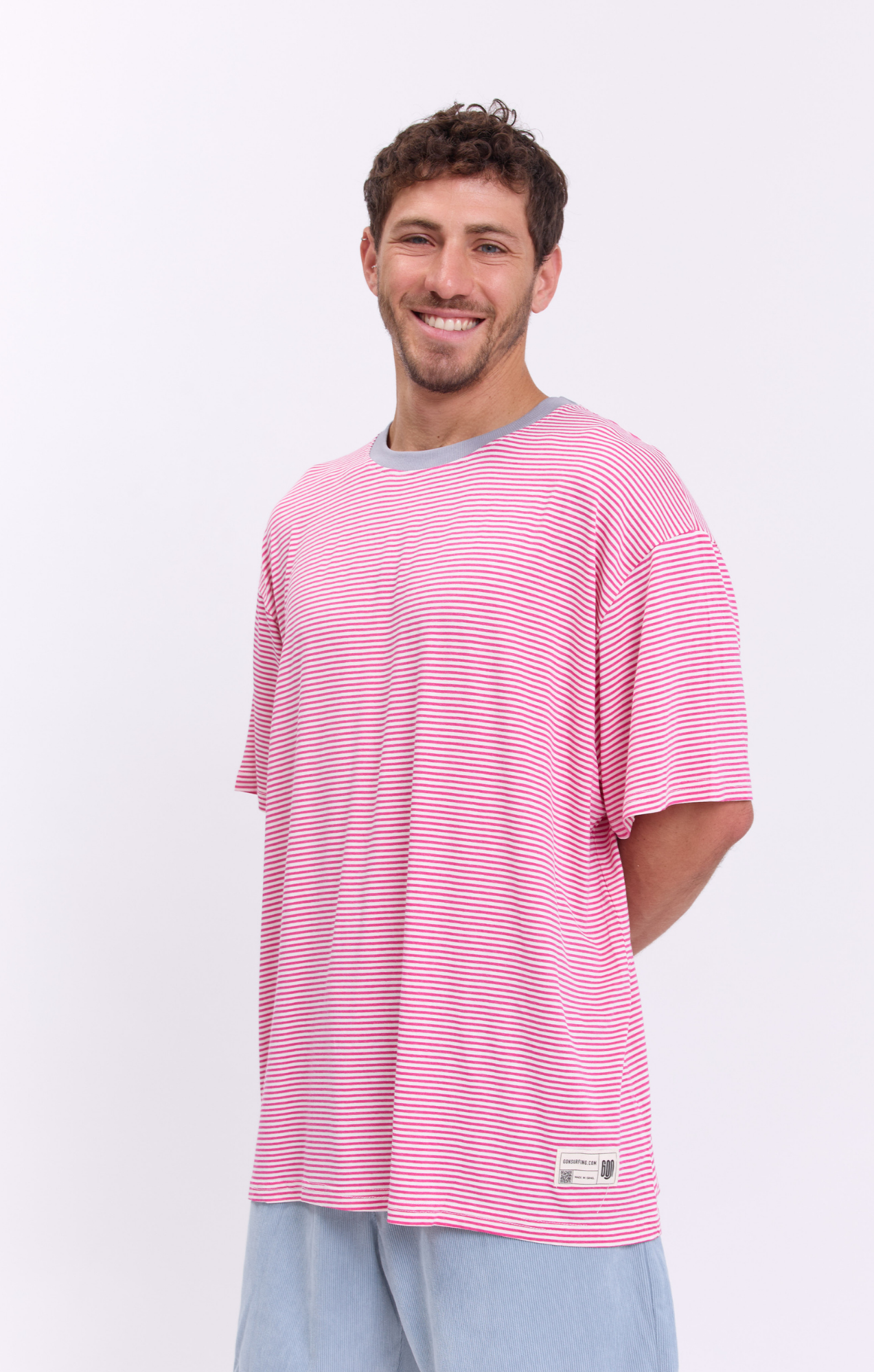 Pink Stripes - Oversize T-Shirt