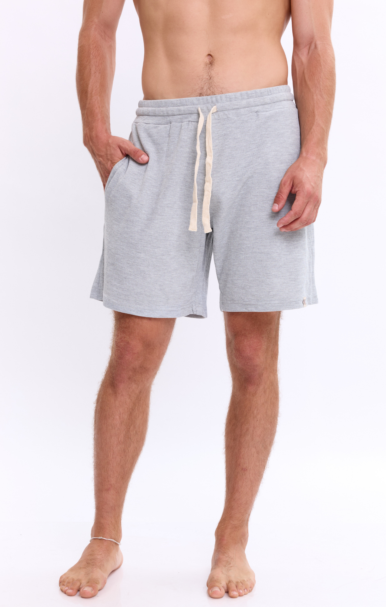 Gray - Waffle Shorts