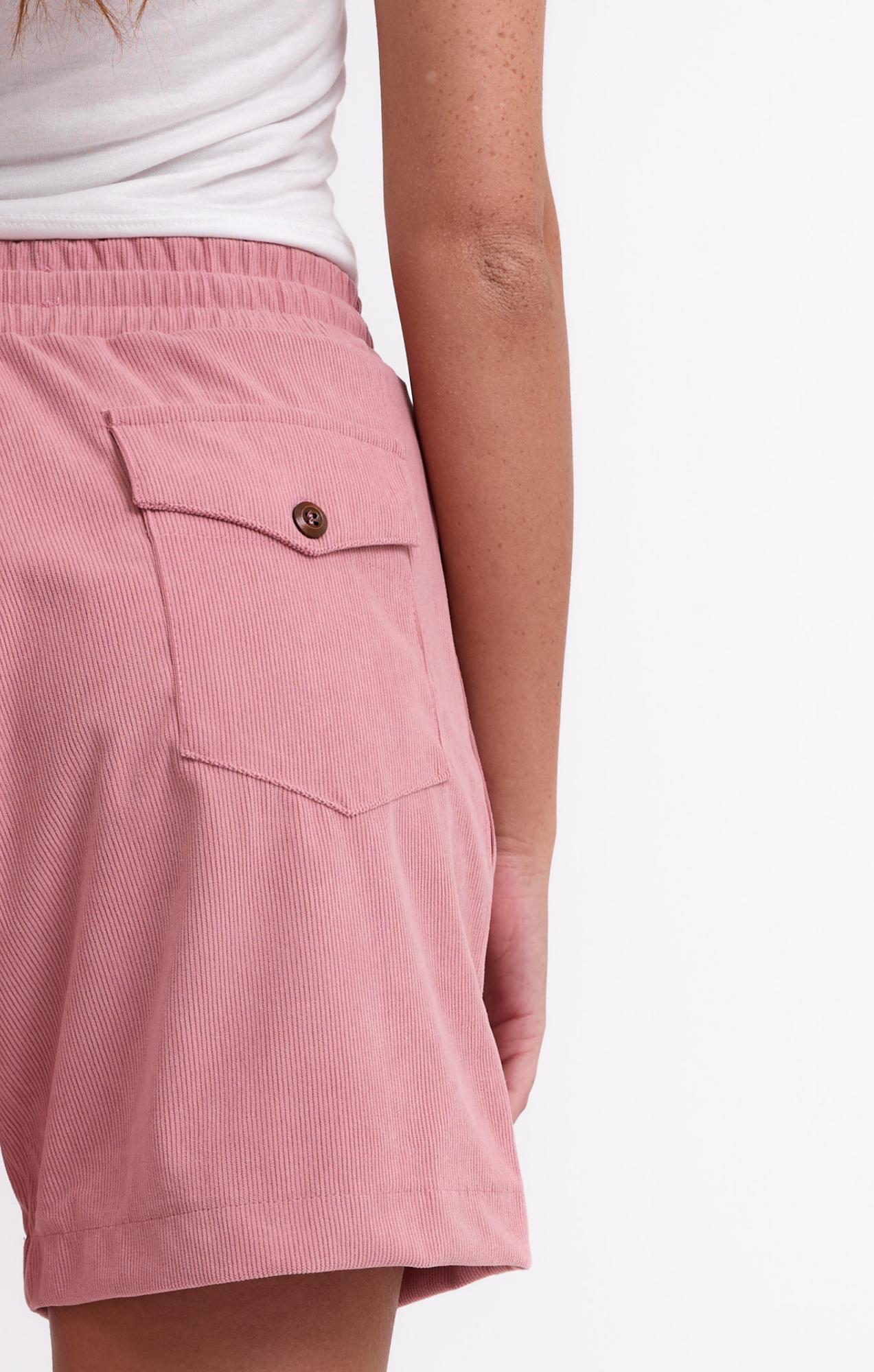 Pink - Corduroy Shorts