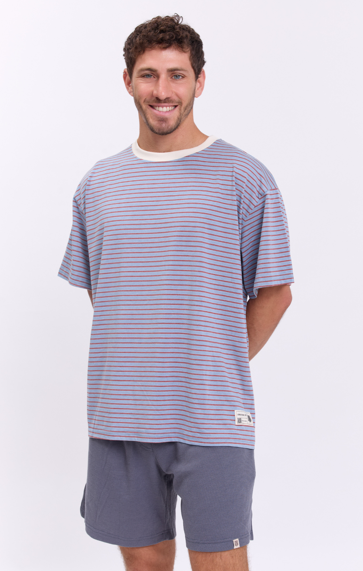 Mix Blue Stripes - Oversize T-Shirt