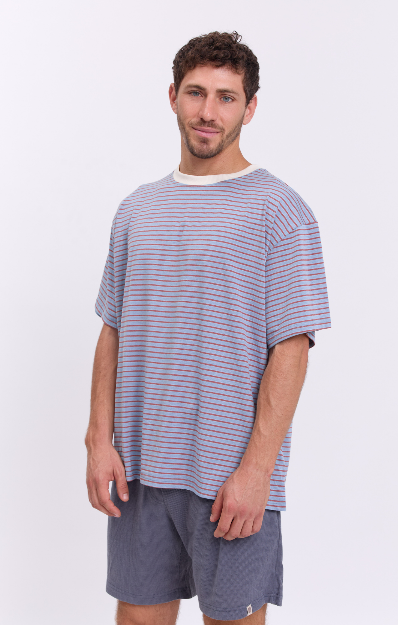 Mix Blue Stripes - Oversize T-Shirt
