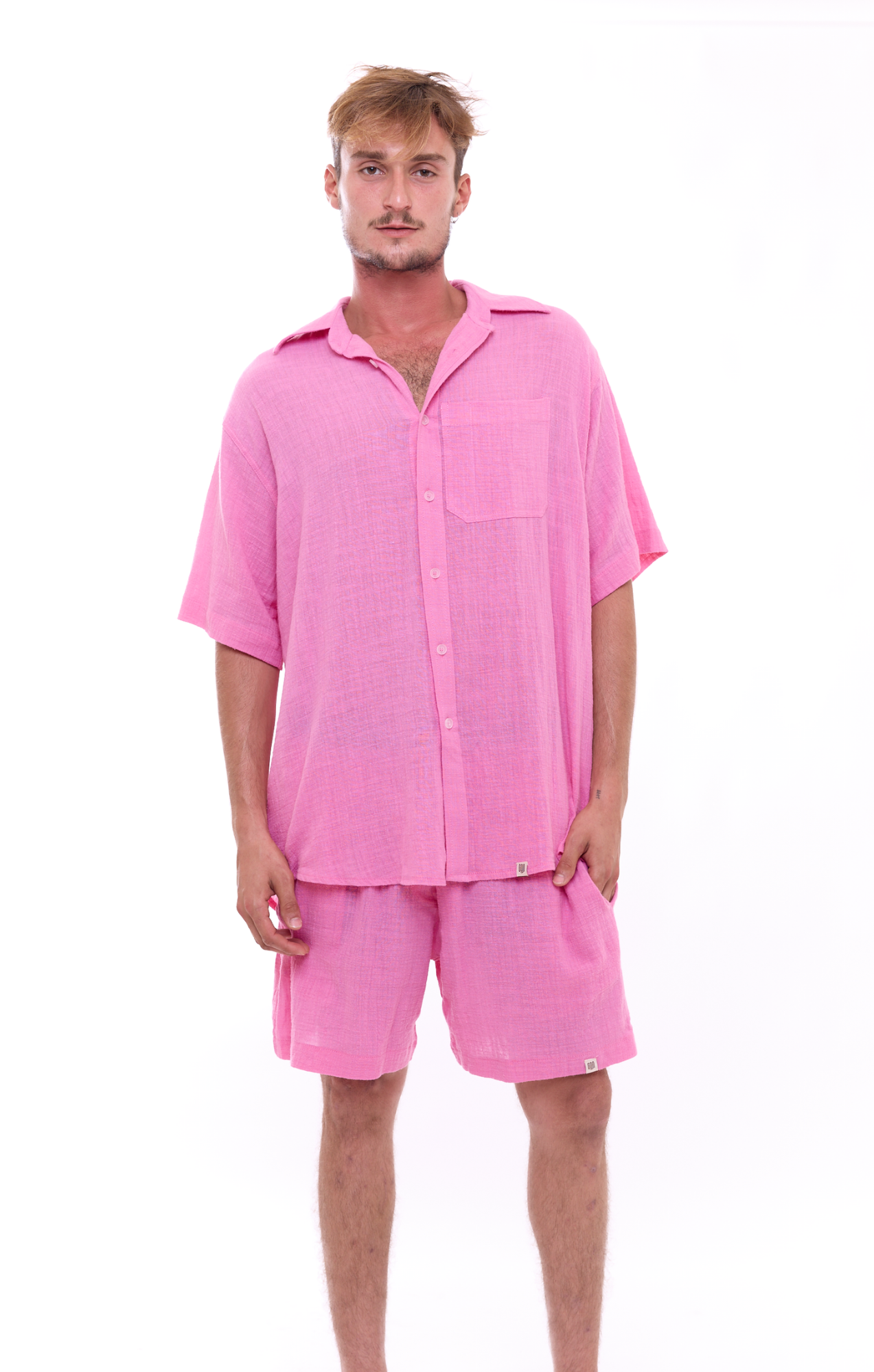 Pink - Unisex Oversize Shirt