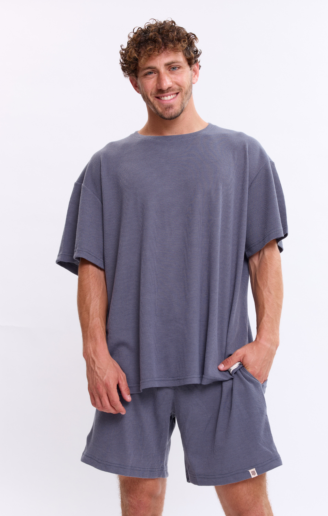 Blue - Waffle T-Shirt