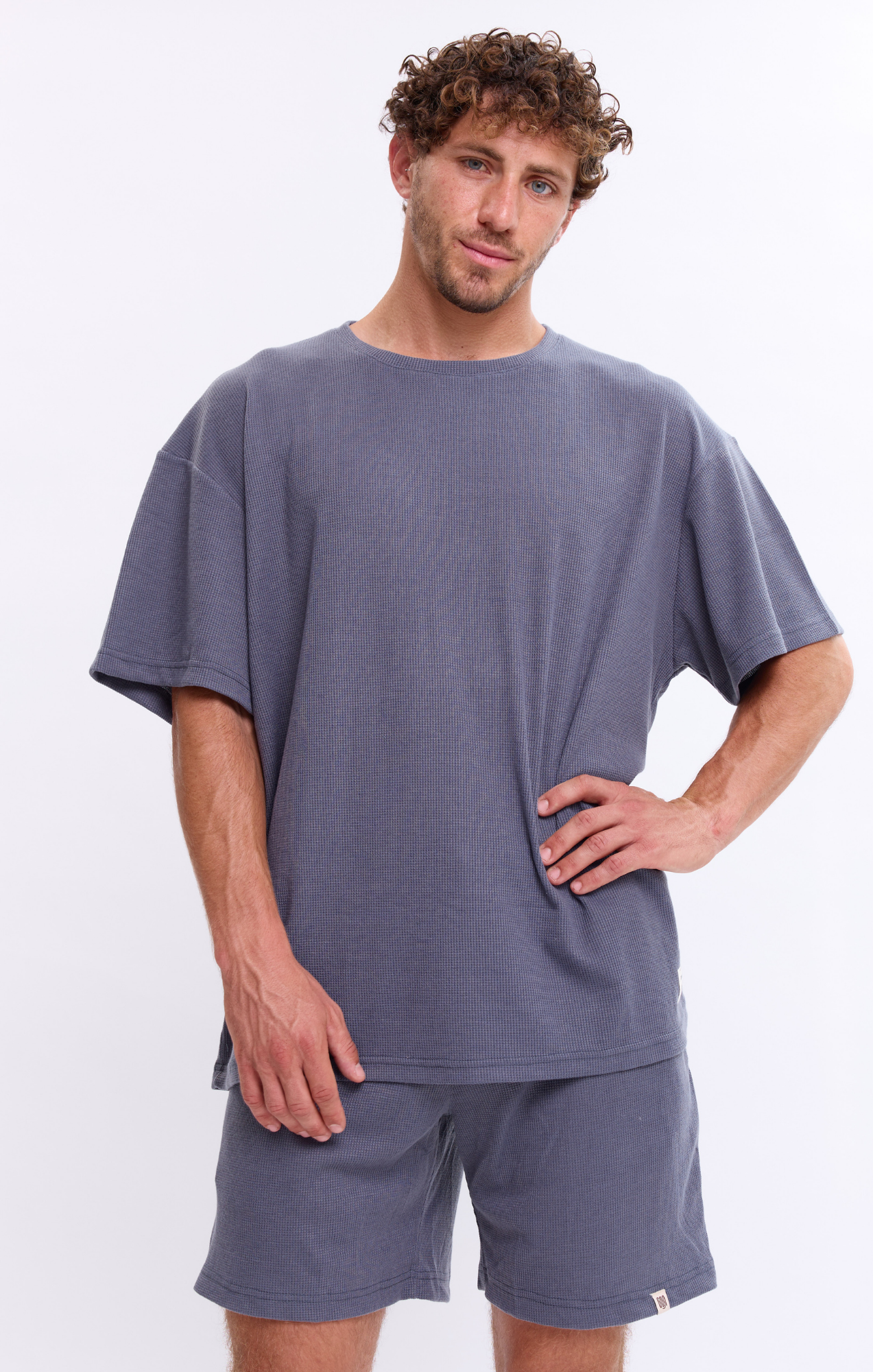 Blue - Waffle T-Shirt
