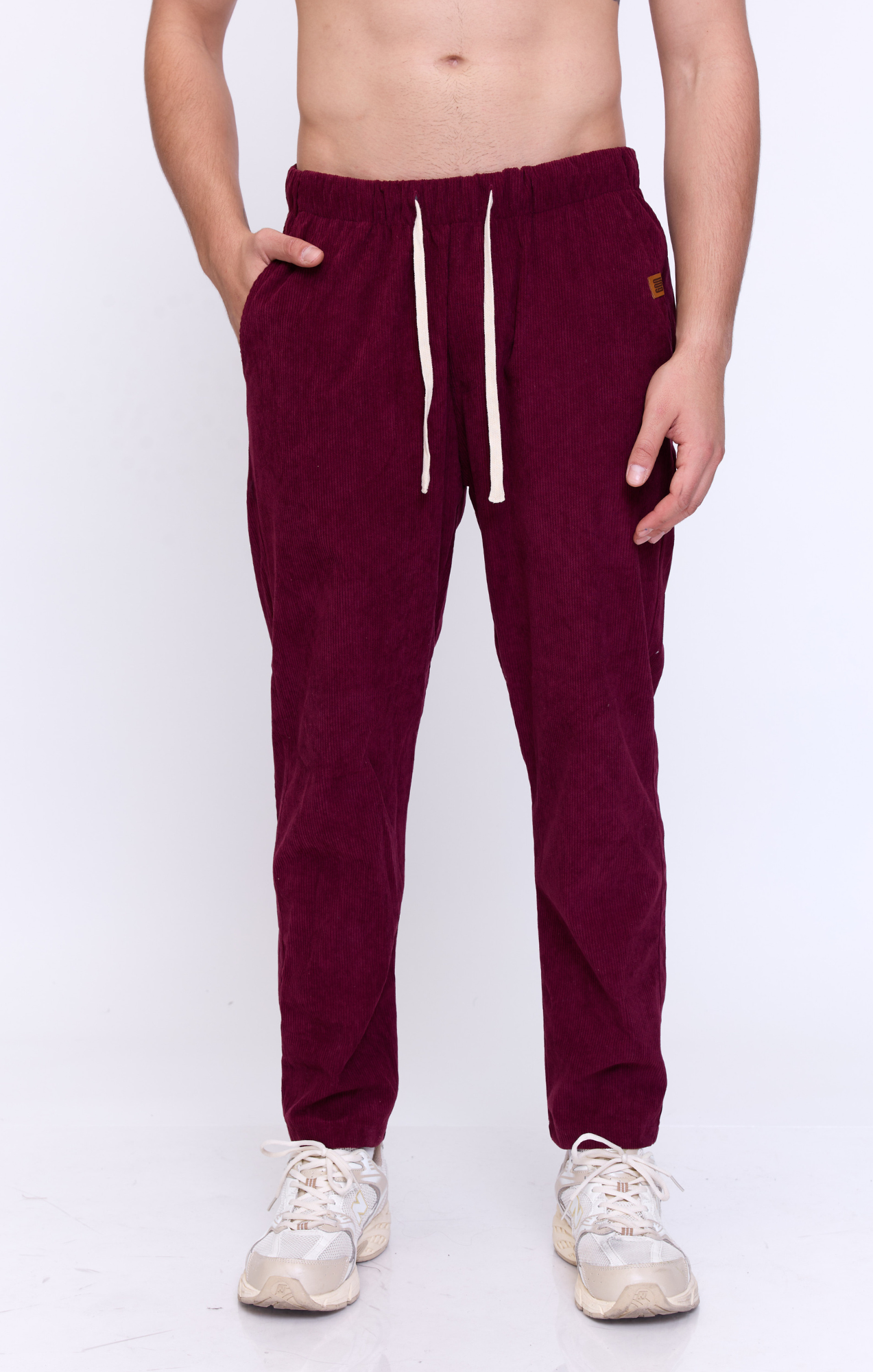 Burgundy - Corduroy Long Pants