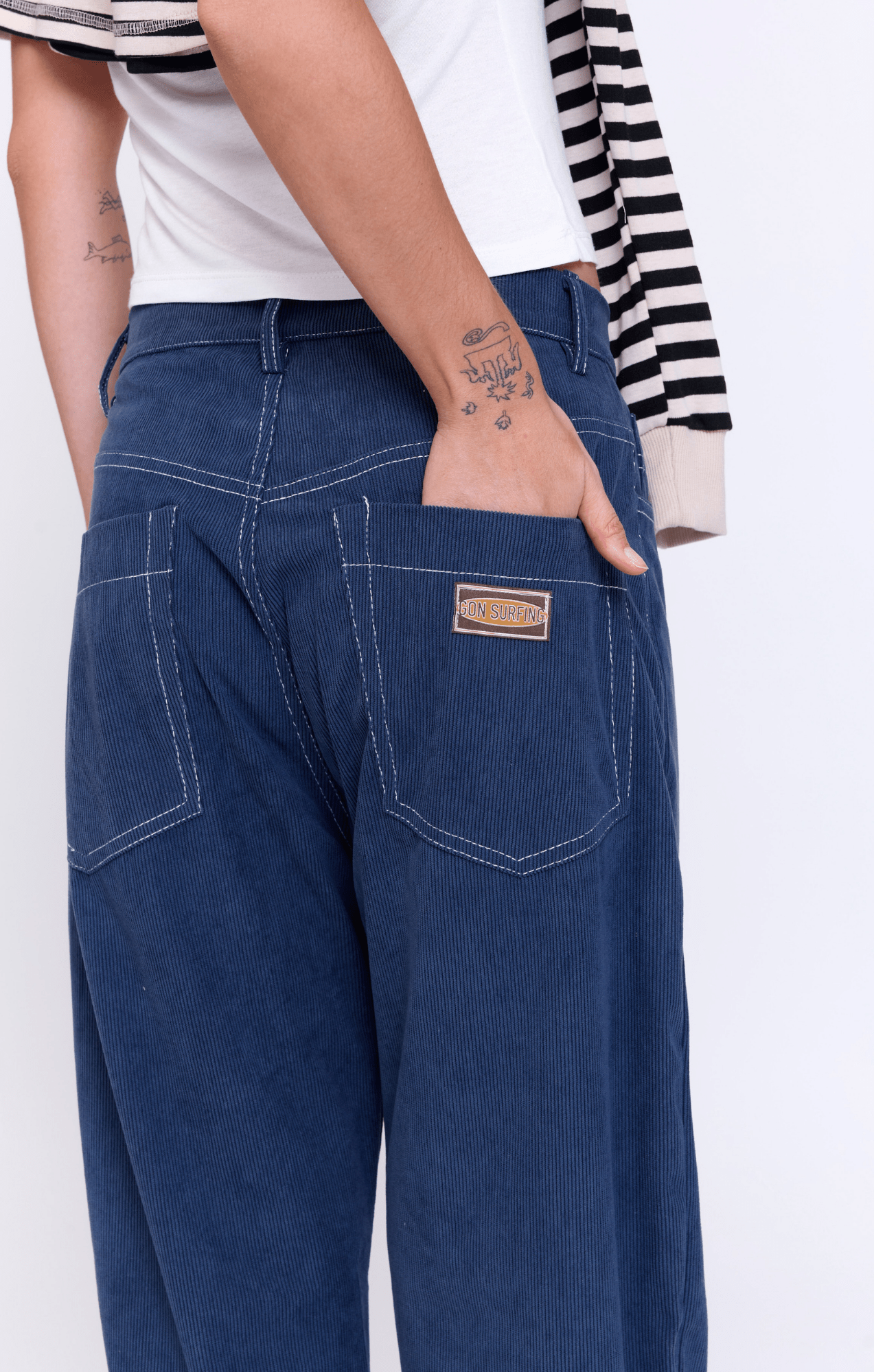 Baggy - corduroy long pants - GONSURFING