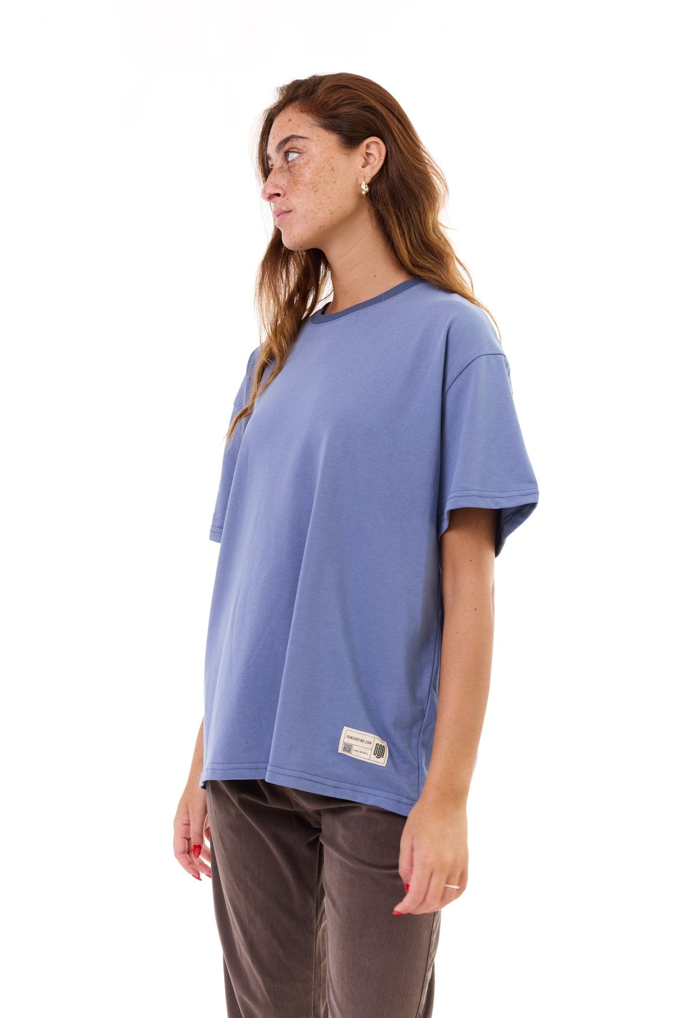 Basic Blue - oversized t-shirt - GONSURFING