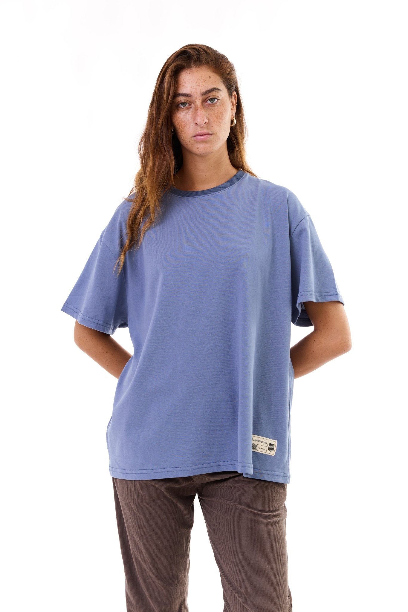 Basic Blue - oversized t-shirt - GONSURFING