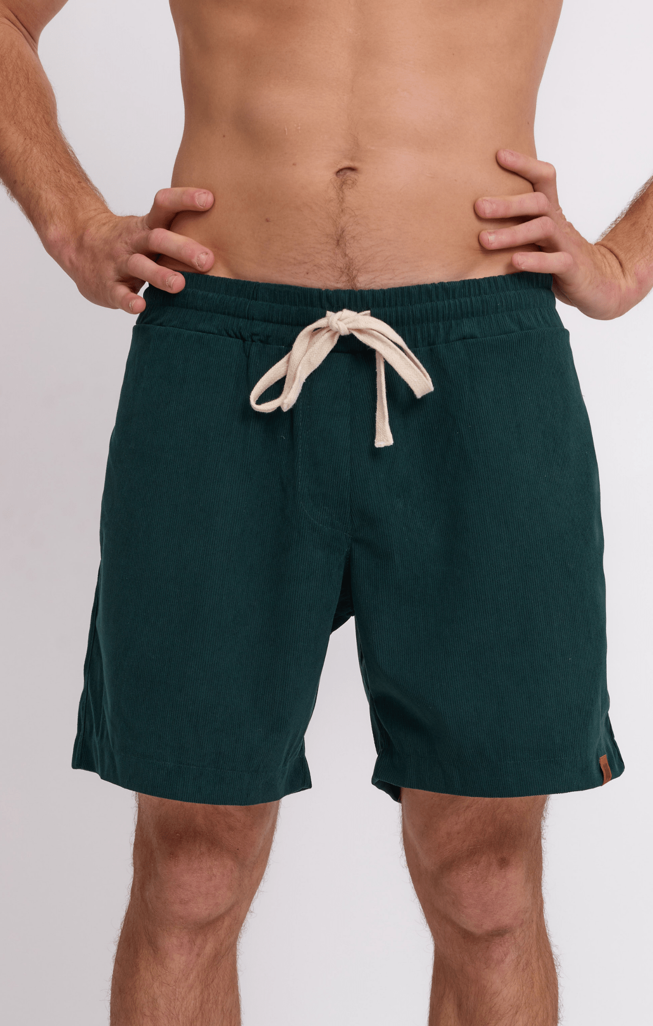 Bottle Green - Corduroy Shorts - GONSURFING