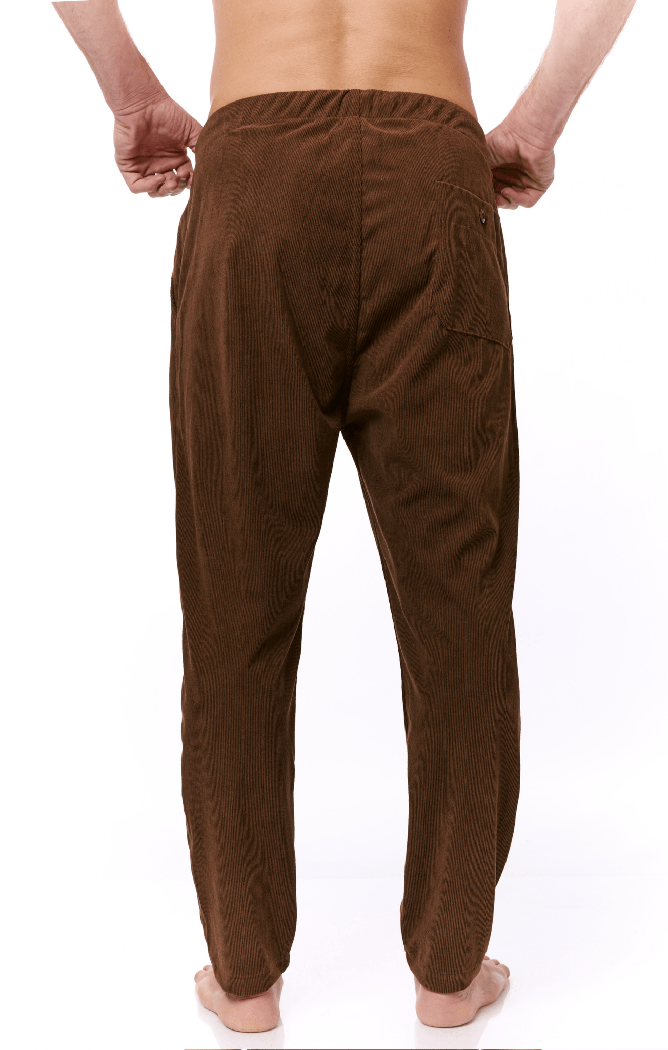 Brown - Corduroy Long Pants - GONSURFING