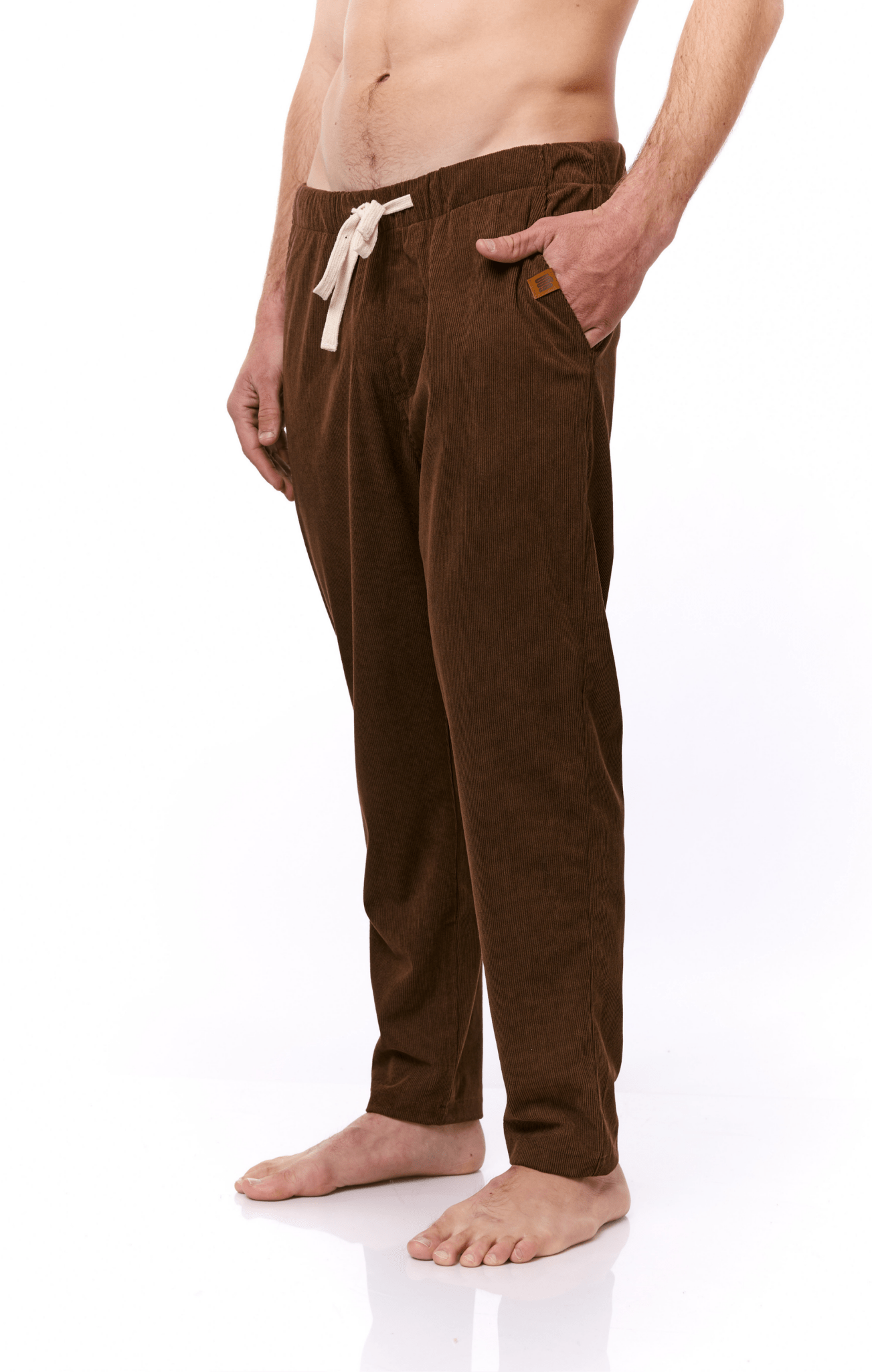 Brown - Corduroy Long Pants - GONSURFING