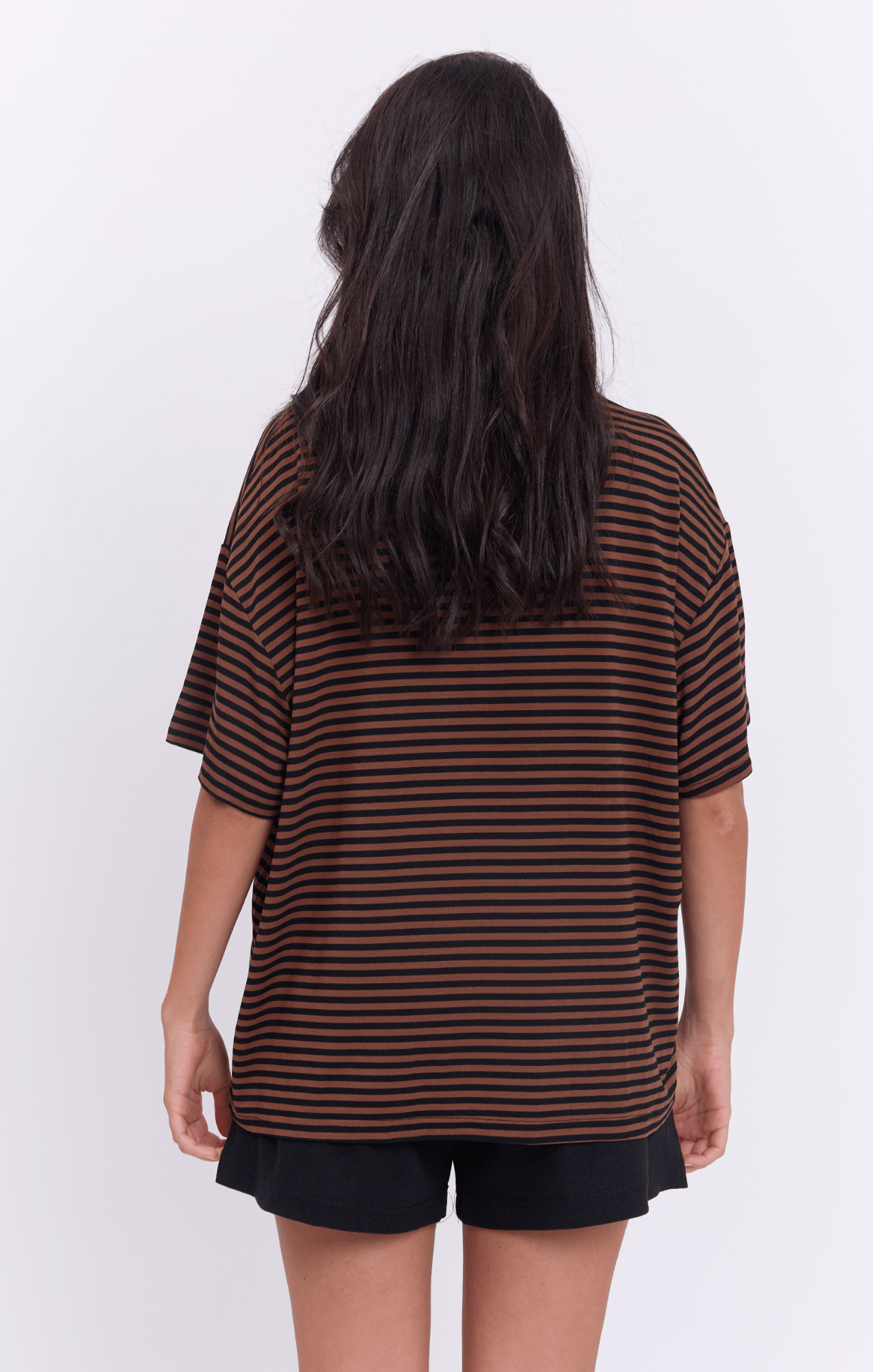Brown Stripes - Oversize T-Shirt - GONSURFING