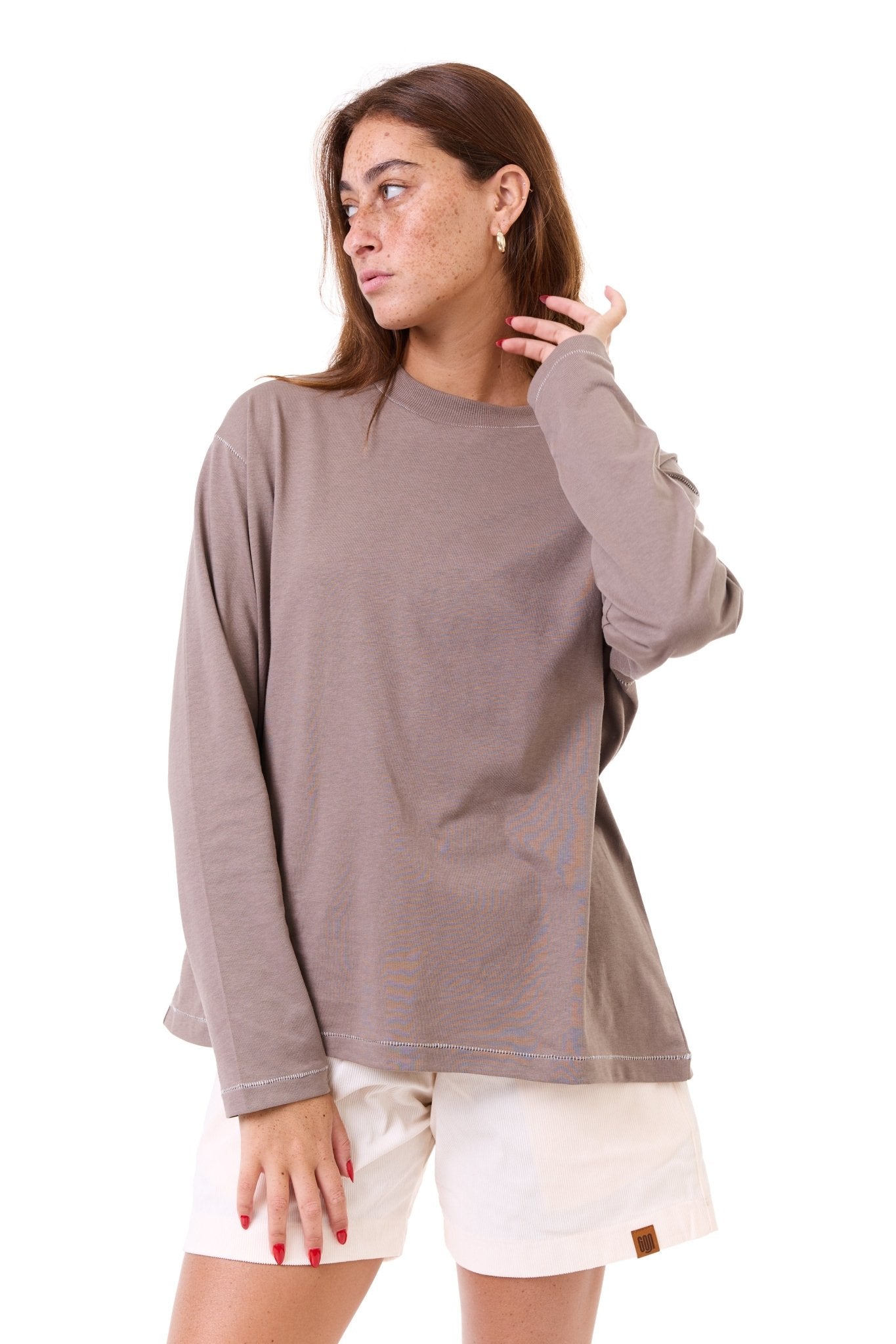 Camel - stitches long sleeves - GONSURFING