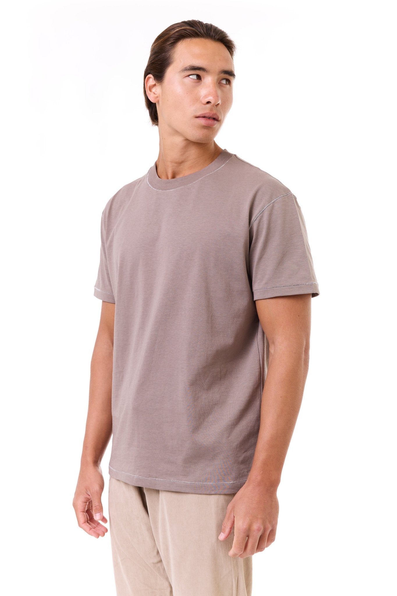 Camel - stitches t-shirt - GONSURFING
