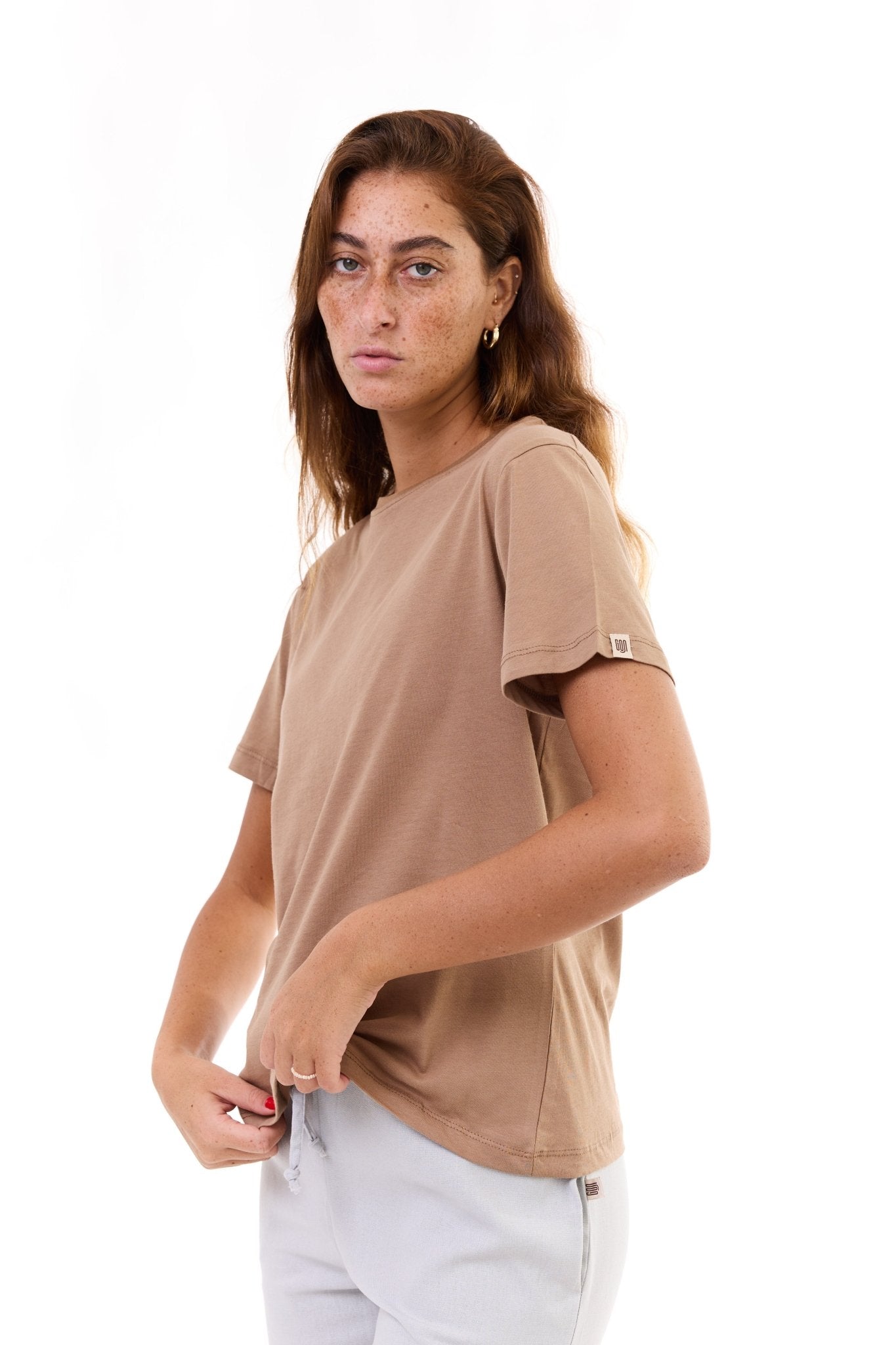 Camel - women t-shirt - GONSURFING