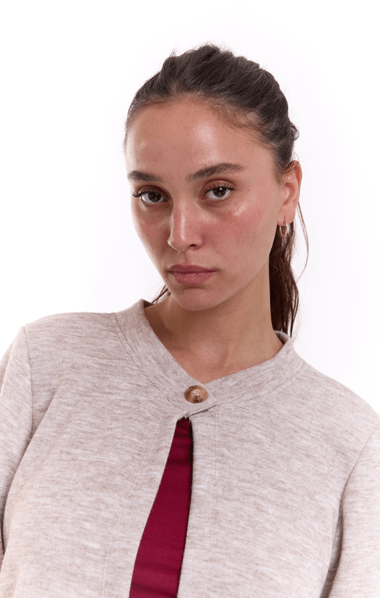 cardigan - Beige - GONSURFING