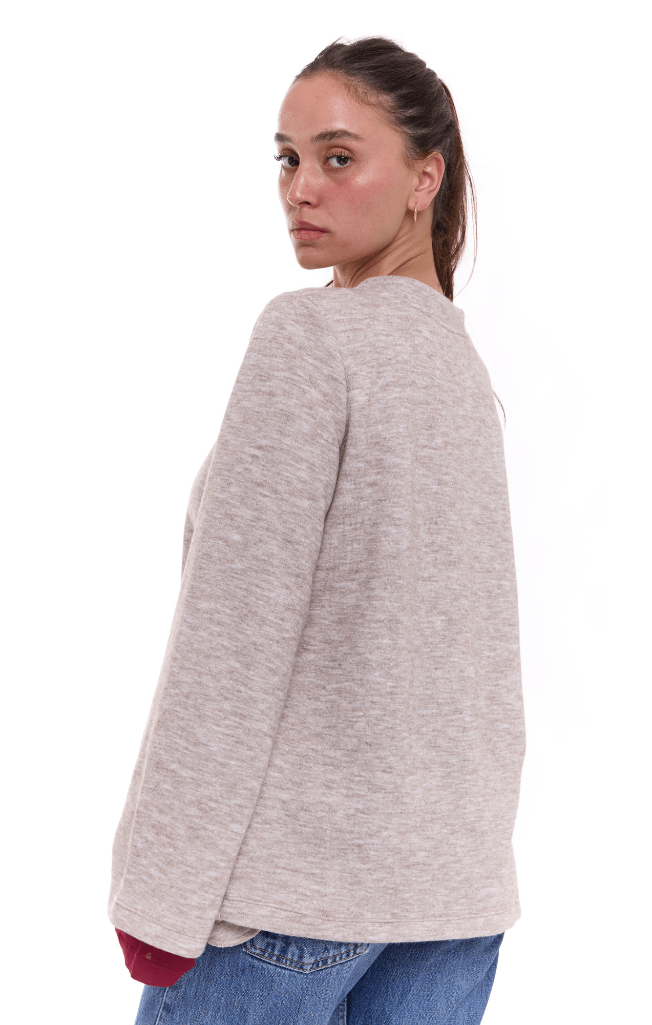 cardigan - Beige - GONSURFING