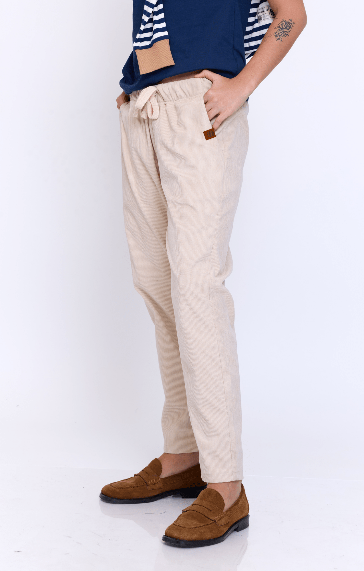 Cream - Corduroy Long Pants - GONSURFING