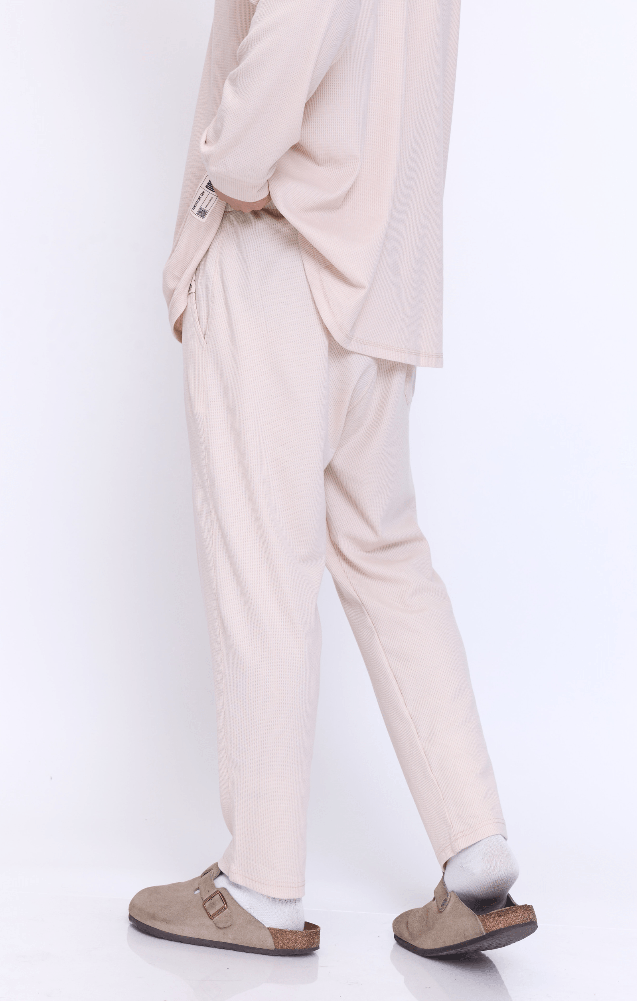 Cream - Waffle Unisex Long Pants - GONSURFING