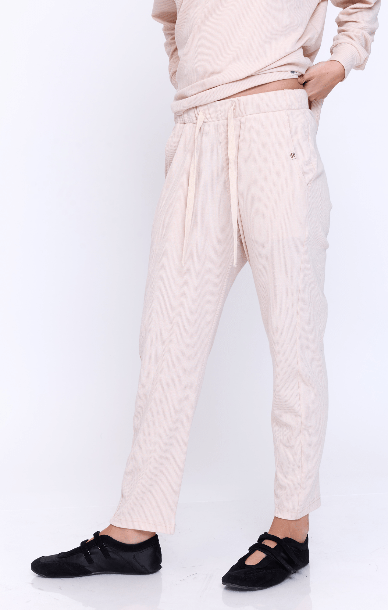 Cream - Waffle Unisex Long Pants - GONSURFING