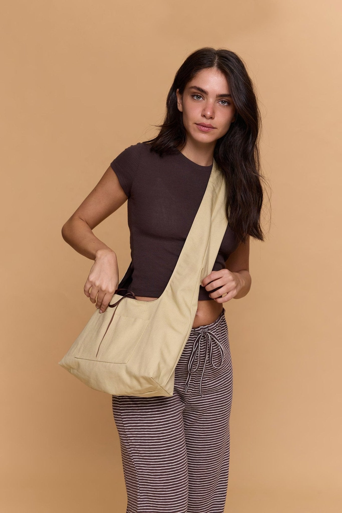 Crossbody bag - Butter / brown - GONSURFING