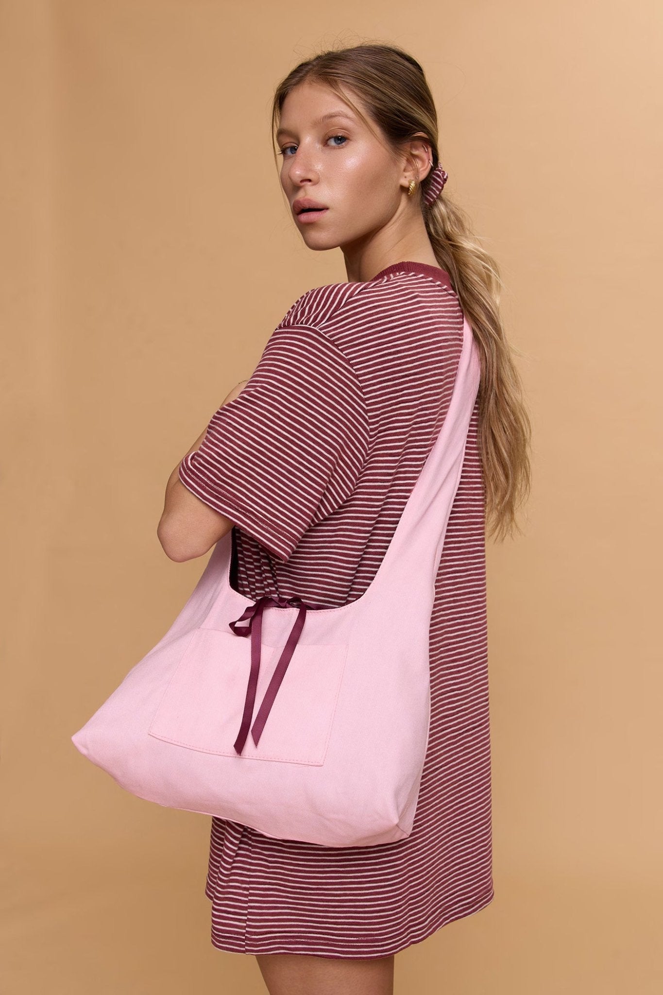 Crossbody bag - Pink / burgundy - GONSURFING