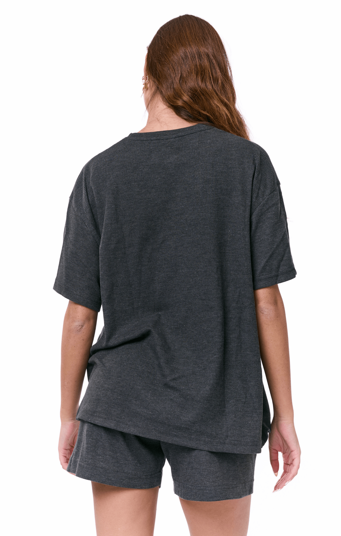 Dark Gray - Waffle T-Shirt - GONSURFING