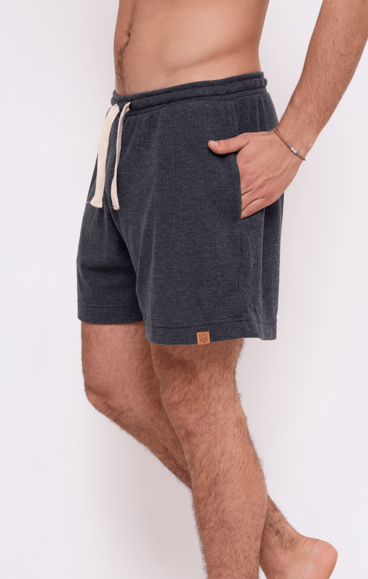 Dark Gray - Waffle Unisex Shorts - GONSURFING