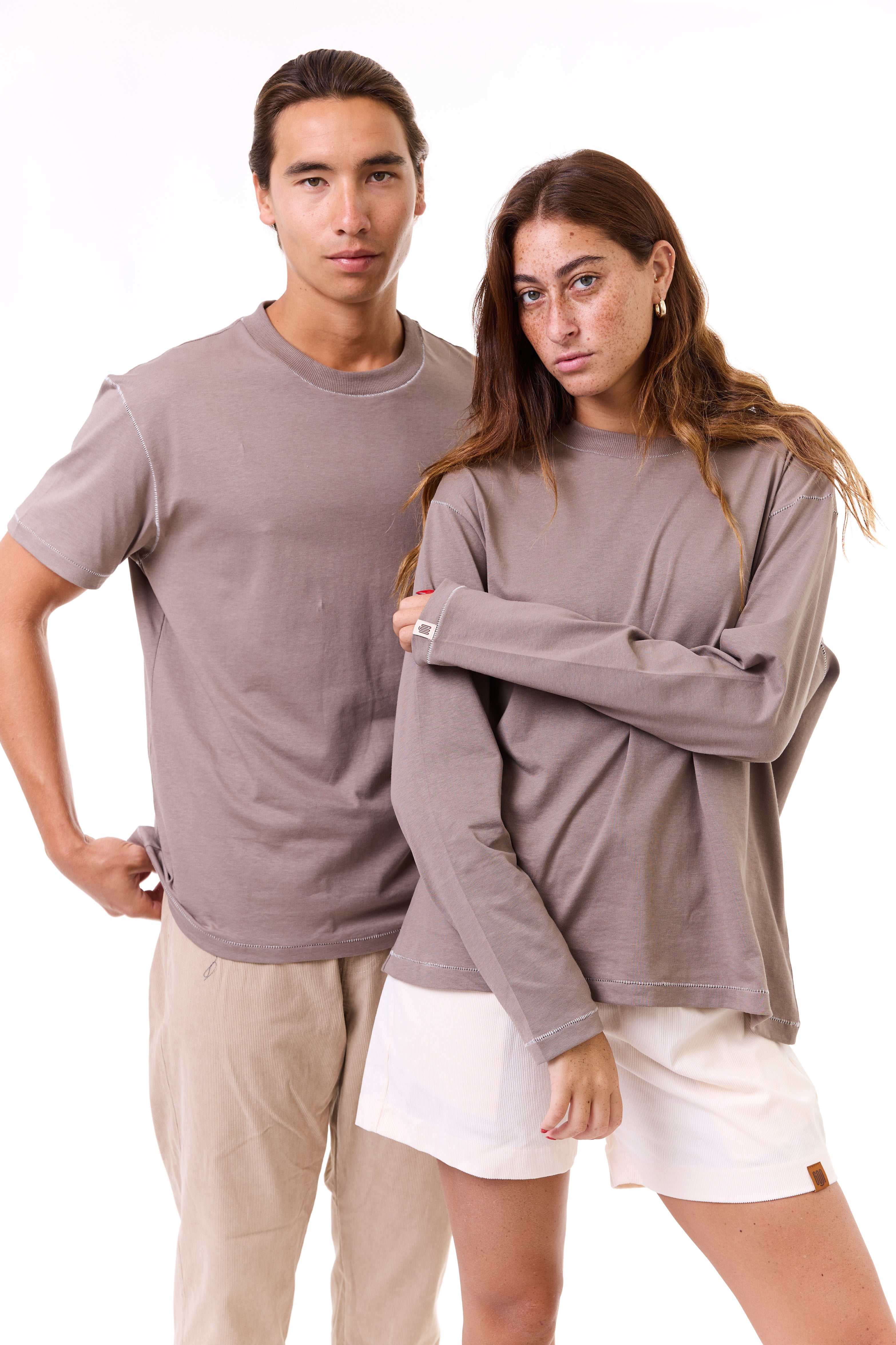 Camel - stitches long sleeves