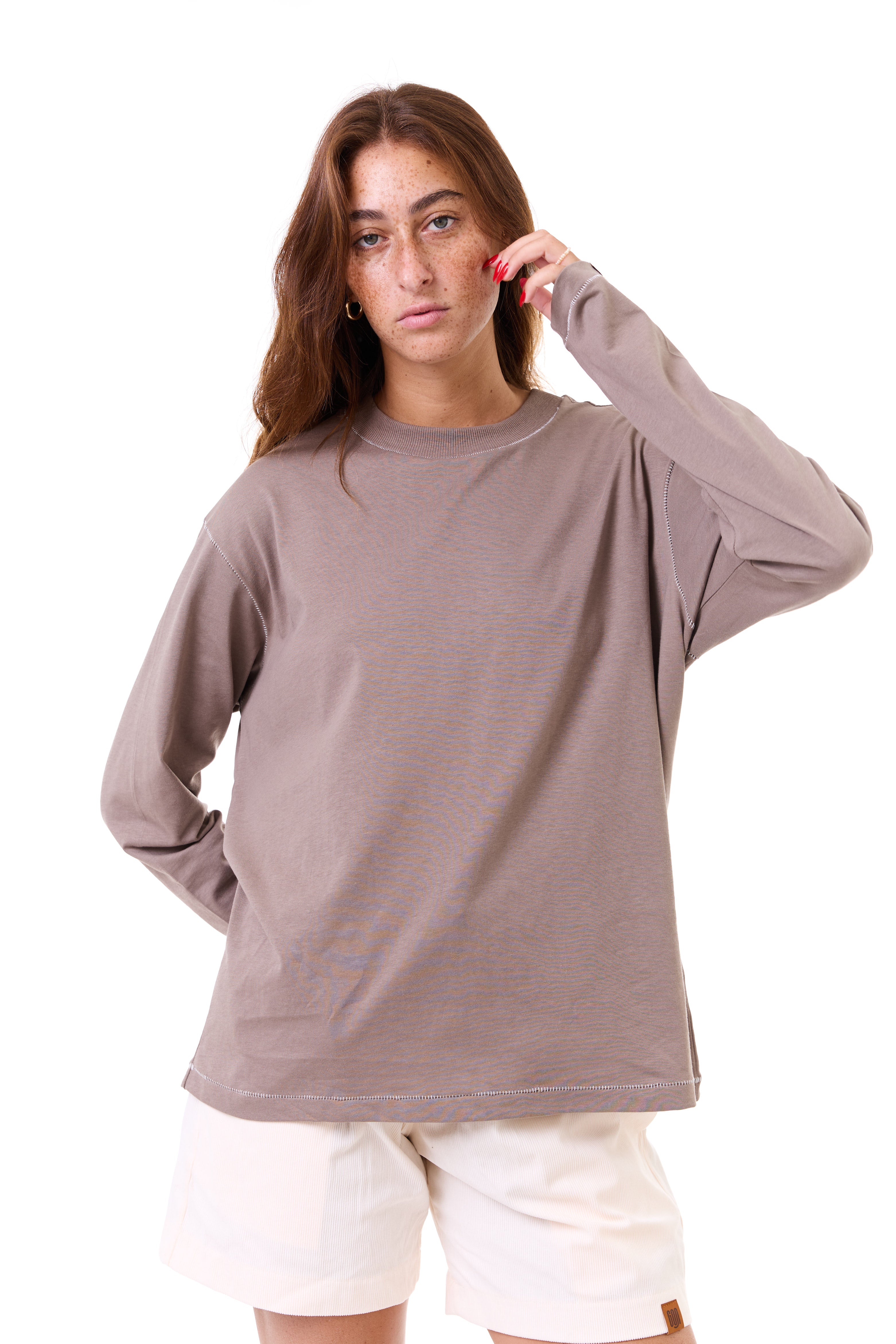 Camel - stitches long sleeves