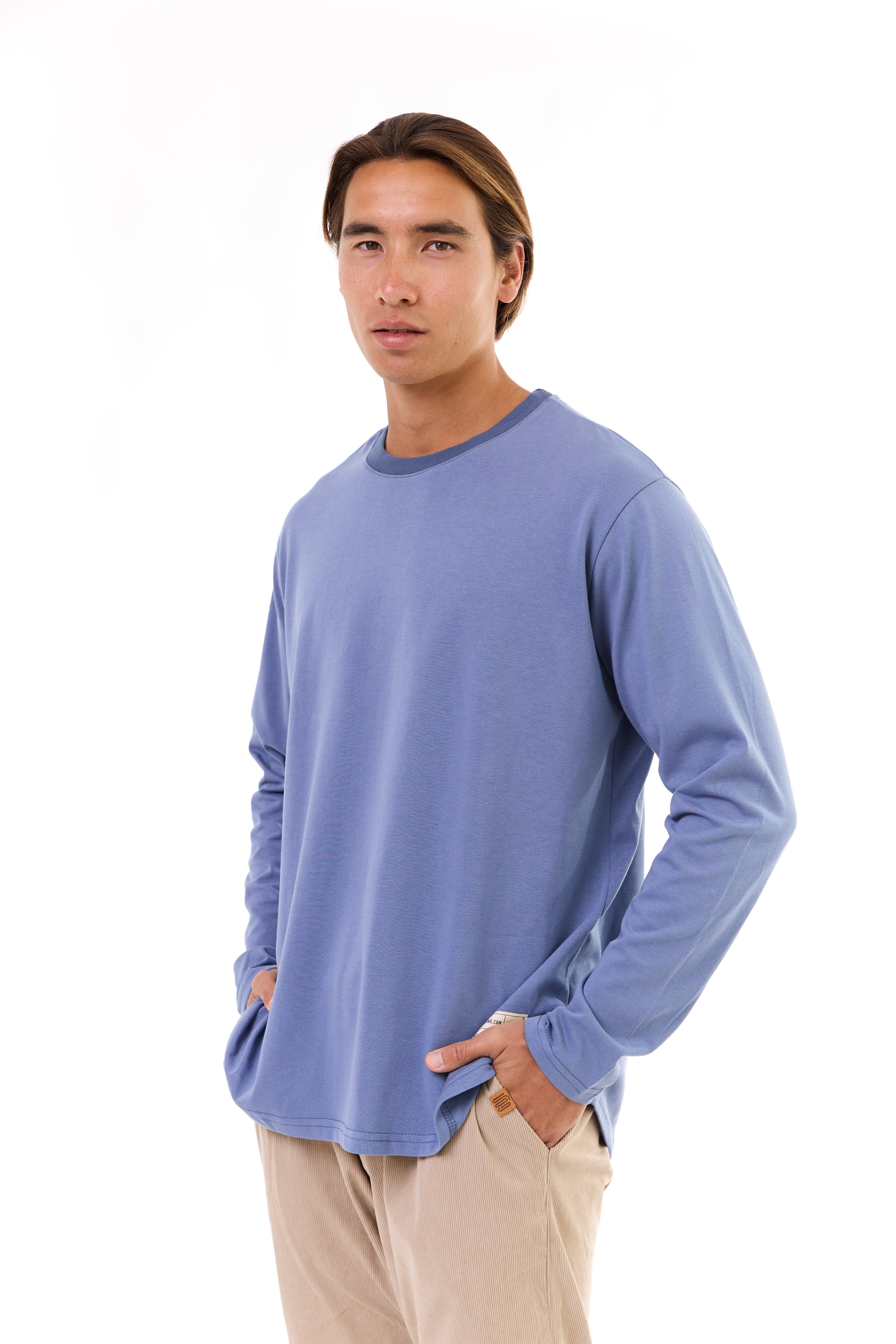 Basic Blue- oversized long sleeves
