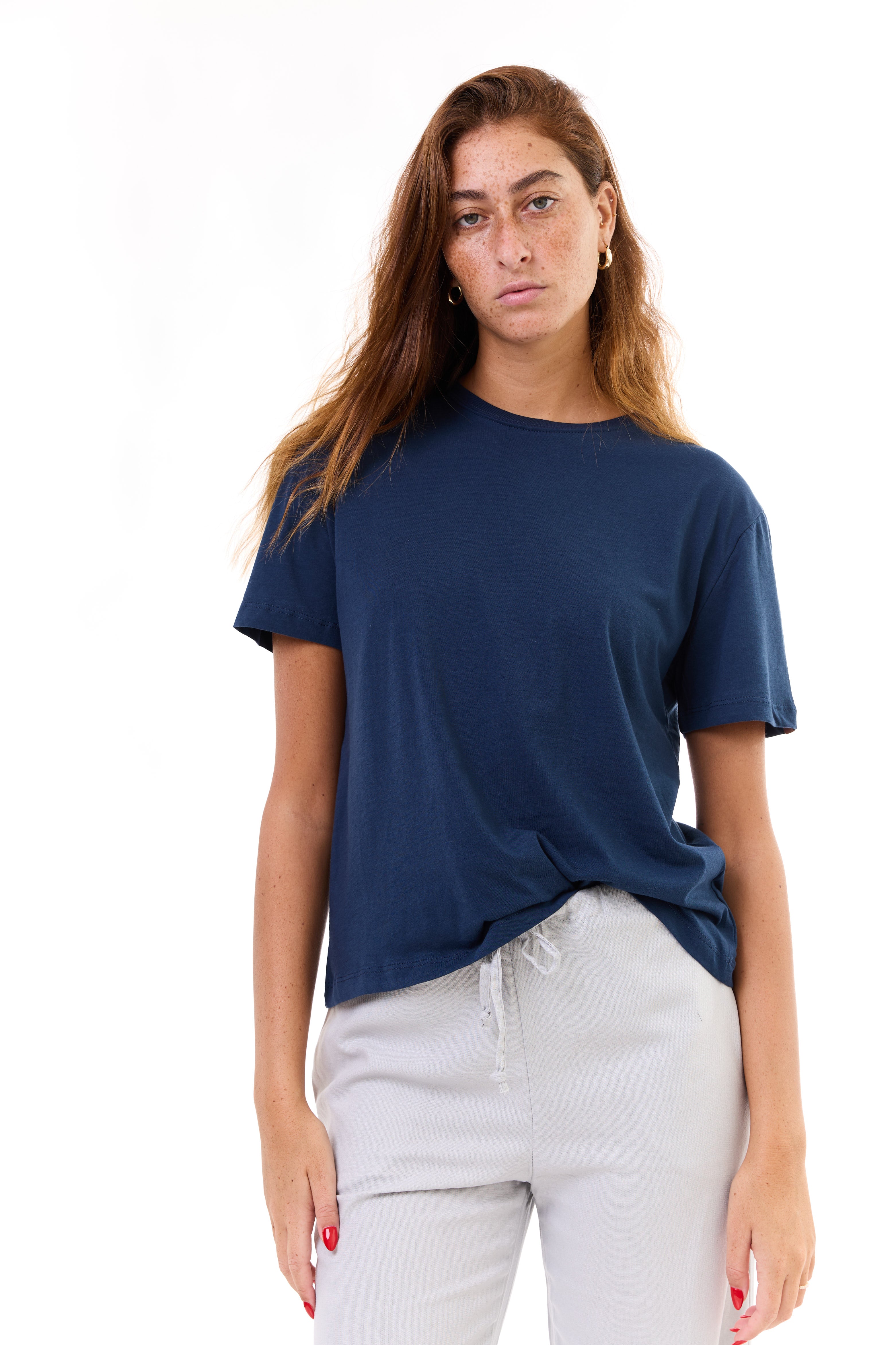 Navy blue - women t-shirt