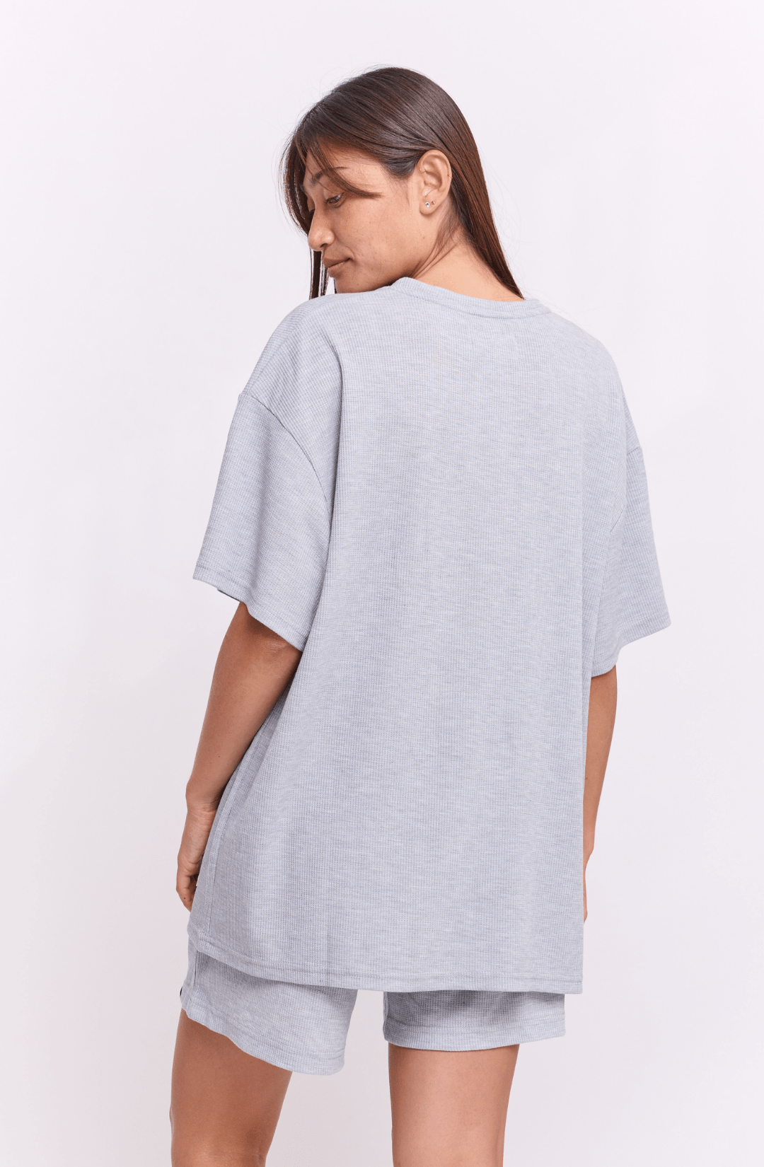 Gray - Waffle T-Shirt - GONSURFING