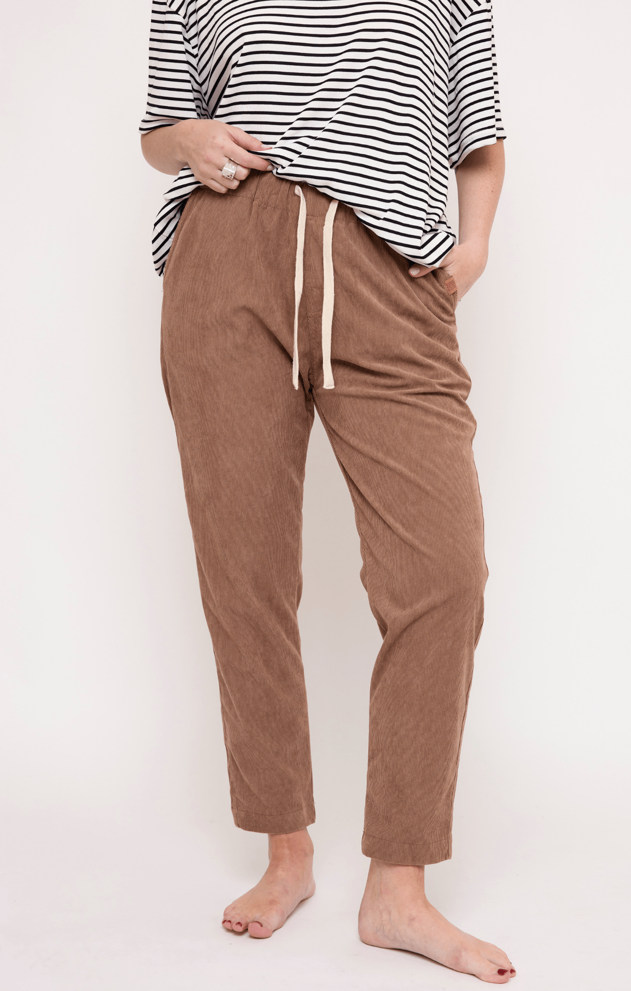 Khaki - Corduroy Long Pants - GONSURFING