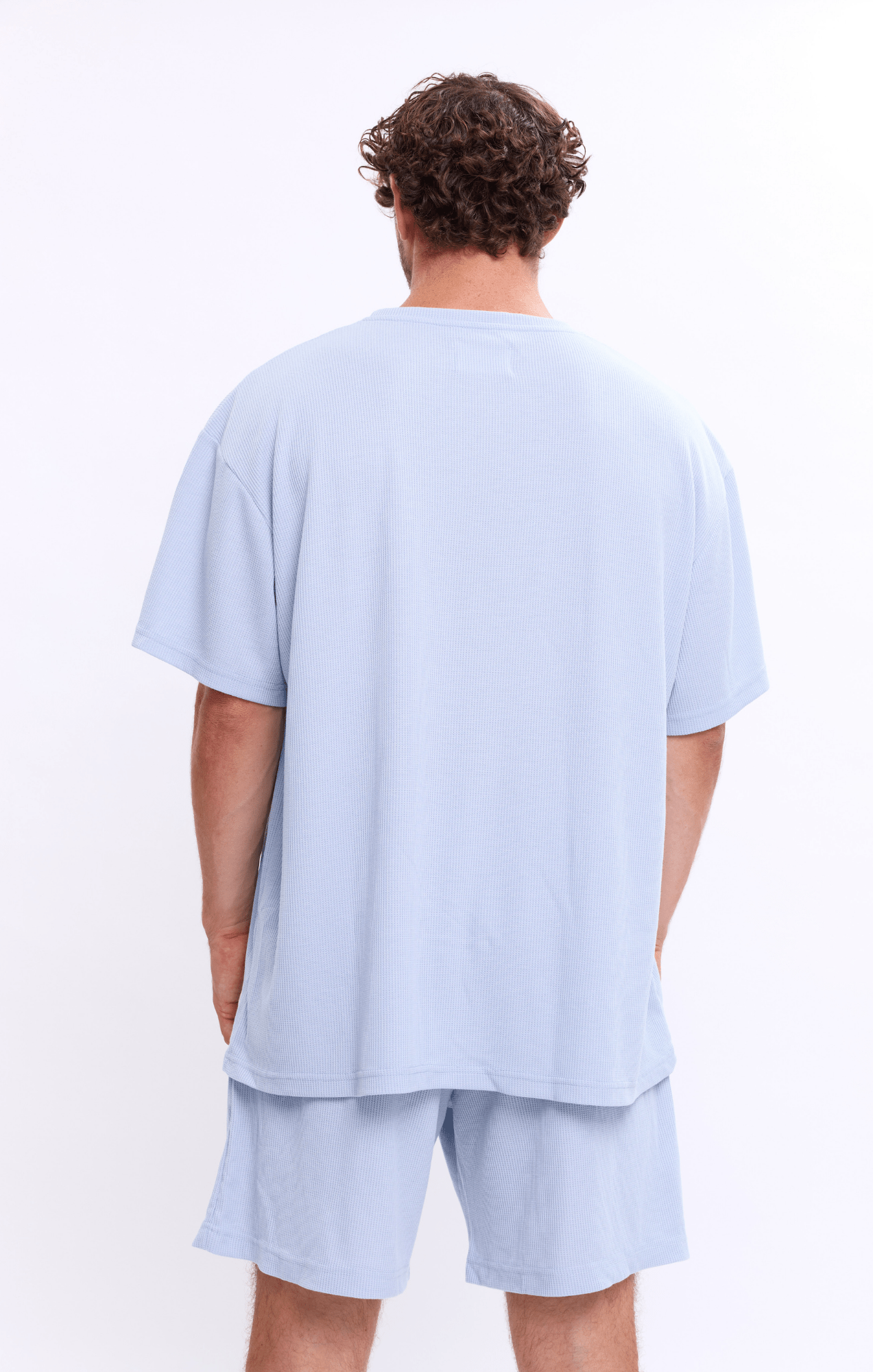 Light Blue - Waffle T-Shirt - GONSURFING