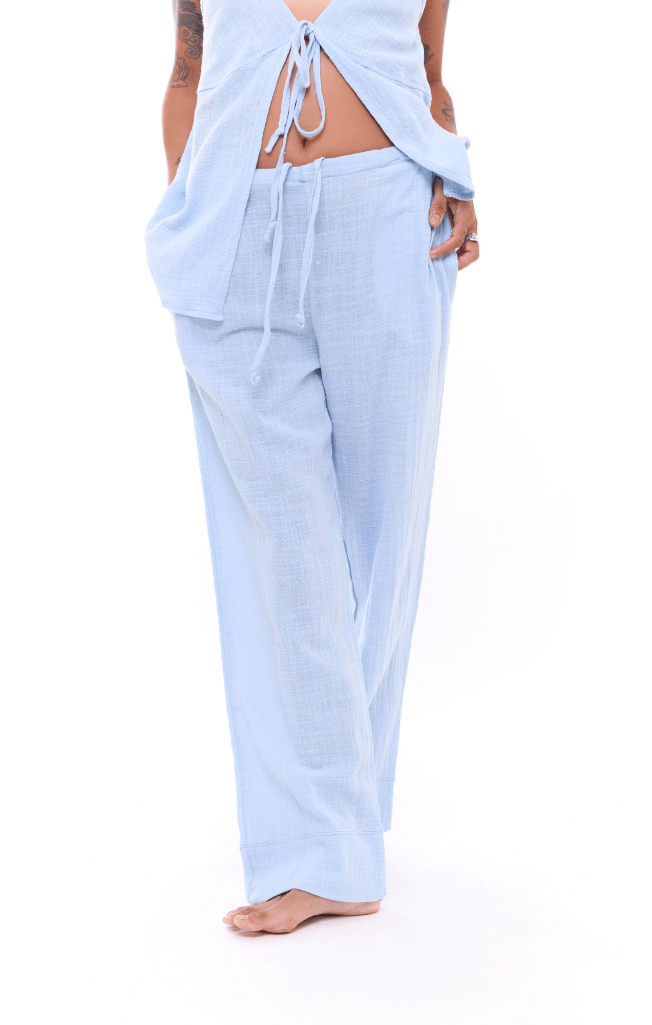 Light Blue - Woman Long Pants - GONSURFING