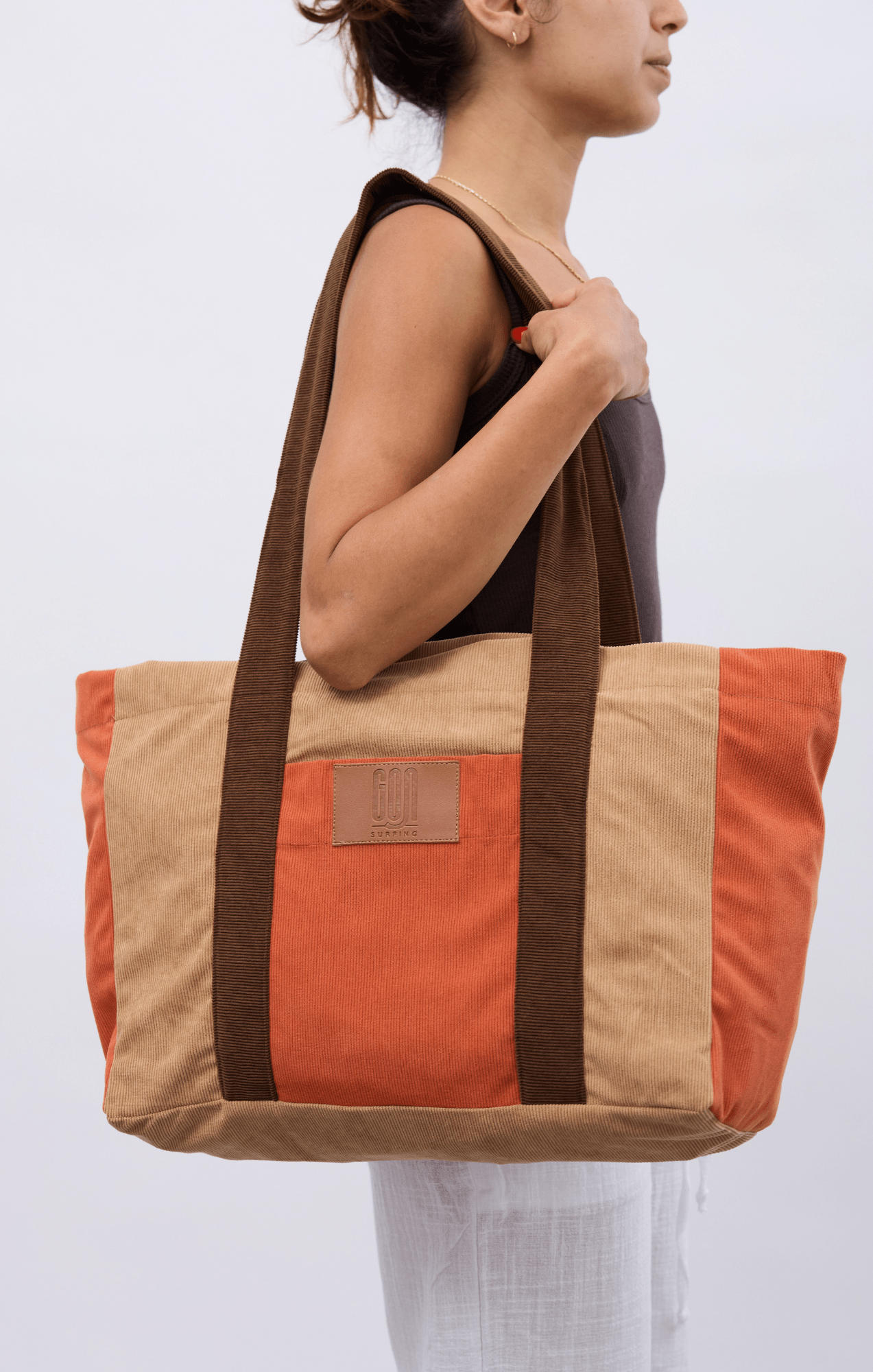 Mix brown - Corduroy Bag - GONSURFING