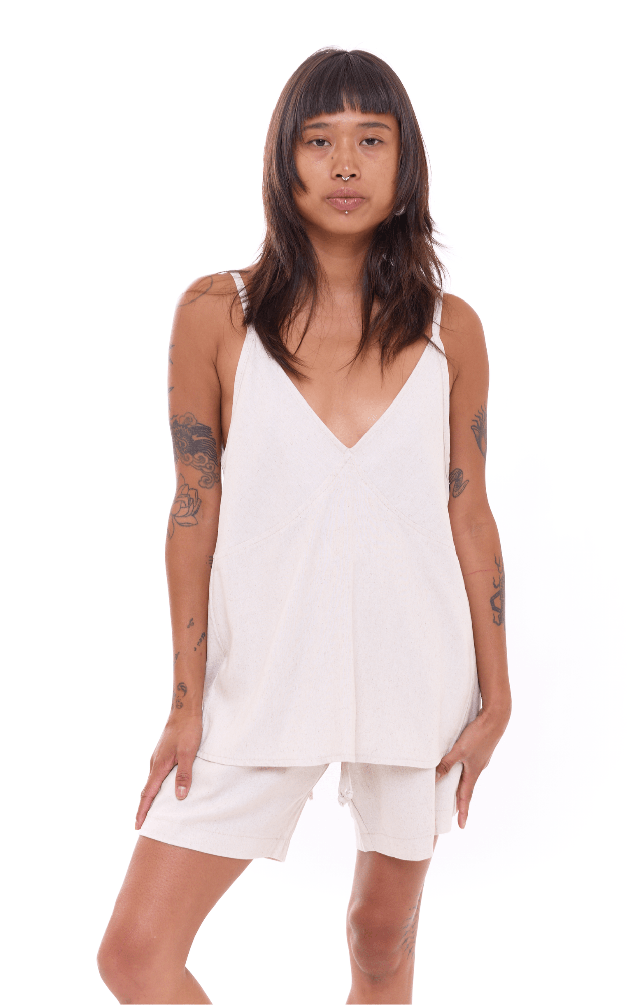 Natural Light - Women Linen Top - GONSURFING