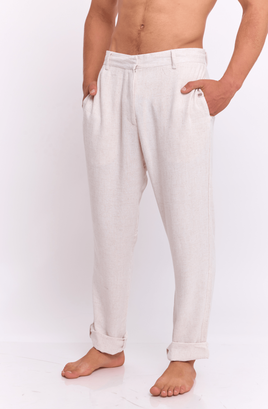 Natural - Linen Long Pants - GONSURFING