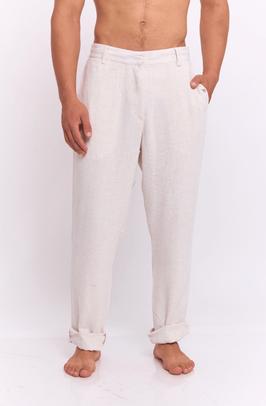 Natural - Linen Long Pants - GONSURFING