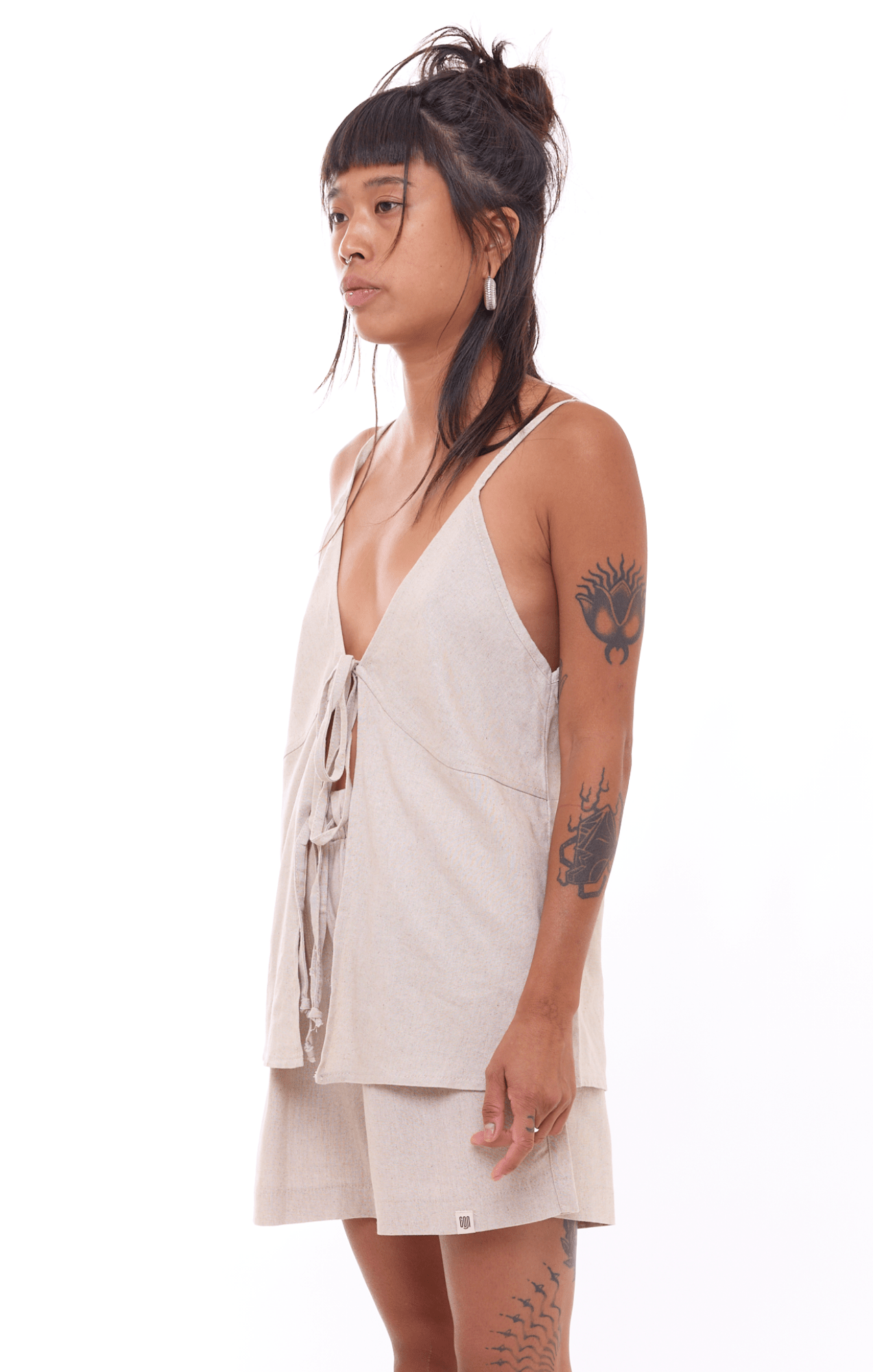 Natural - Women Linen Top - GONSURFING