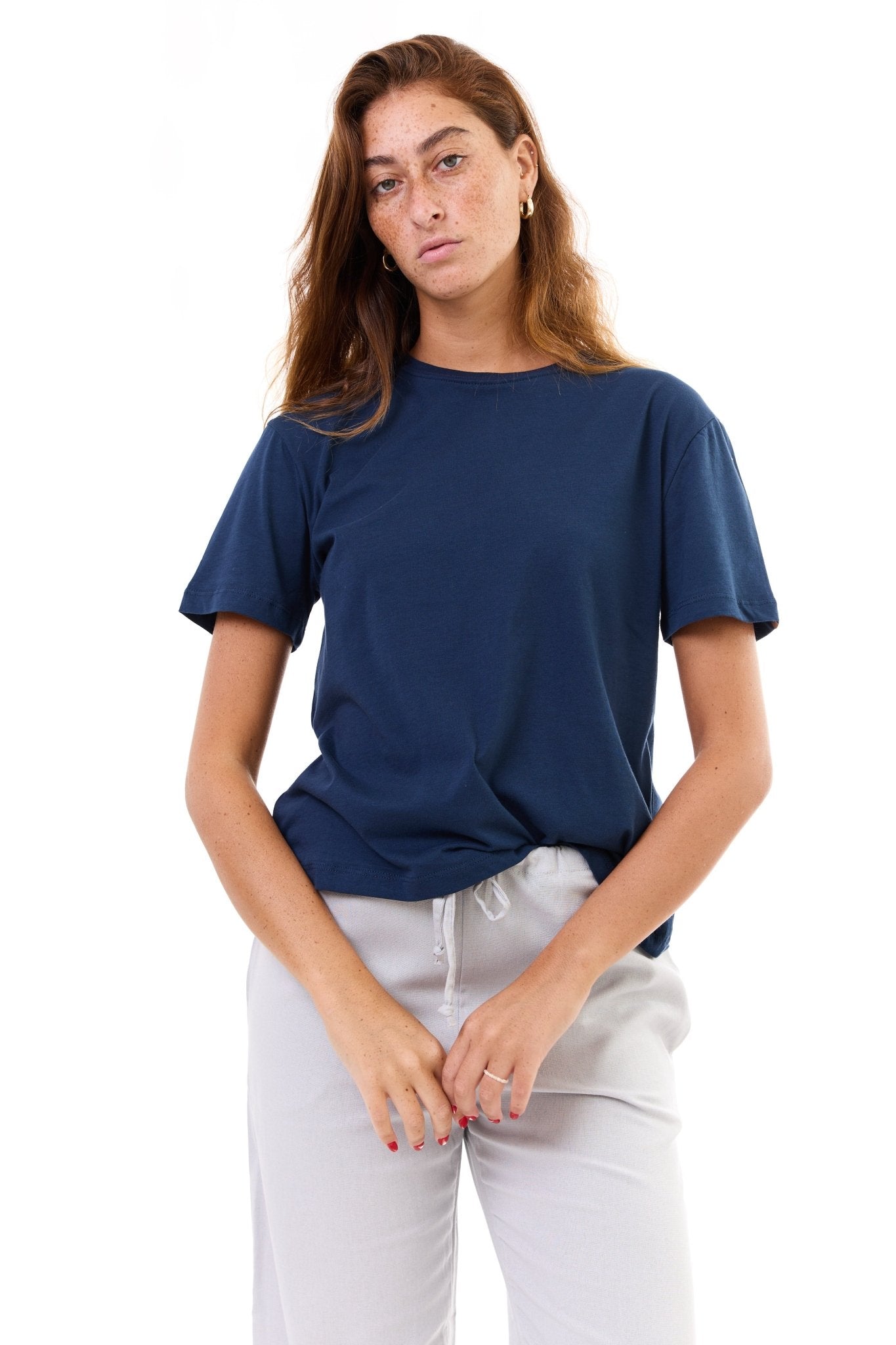 Navy blue - women t-shirt - GONSURFING