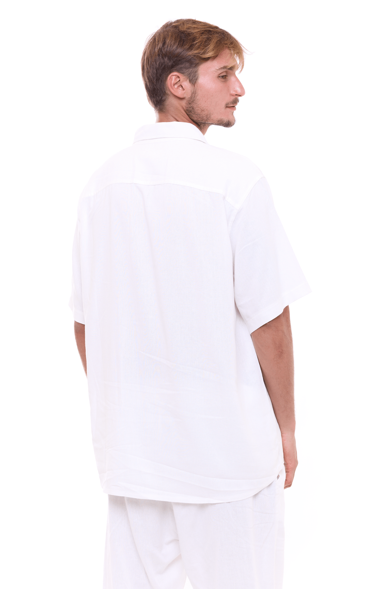 Off White - Unisex Oversize Linen Shirt - GONSURFING