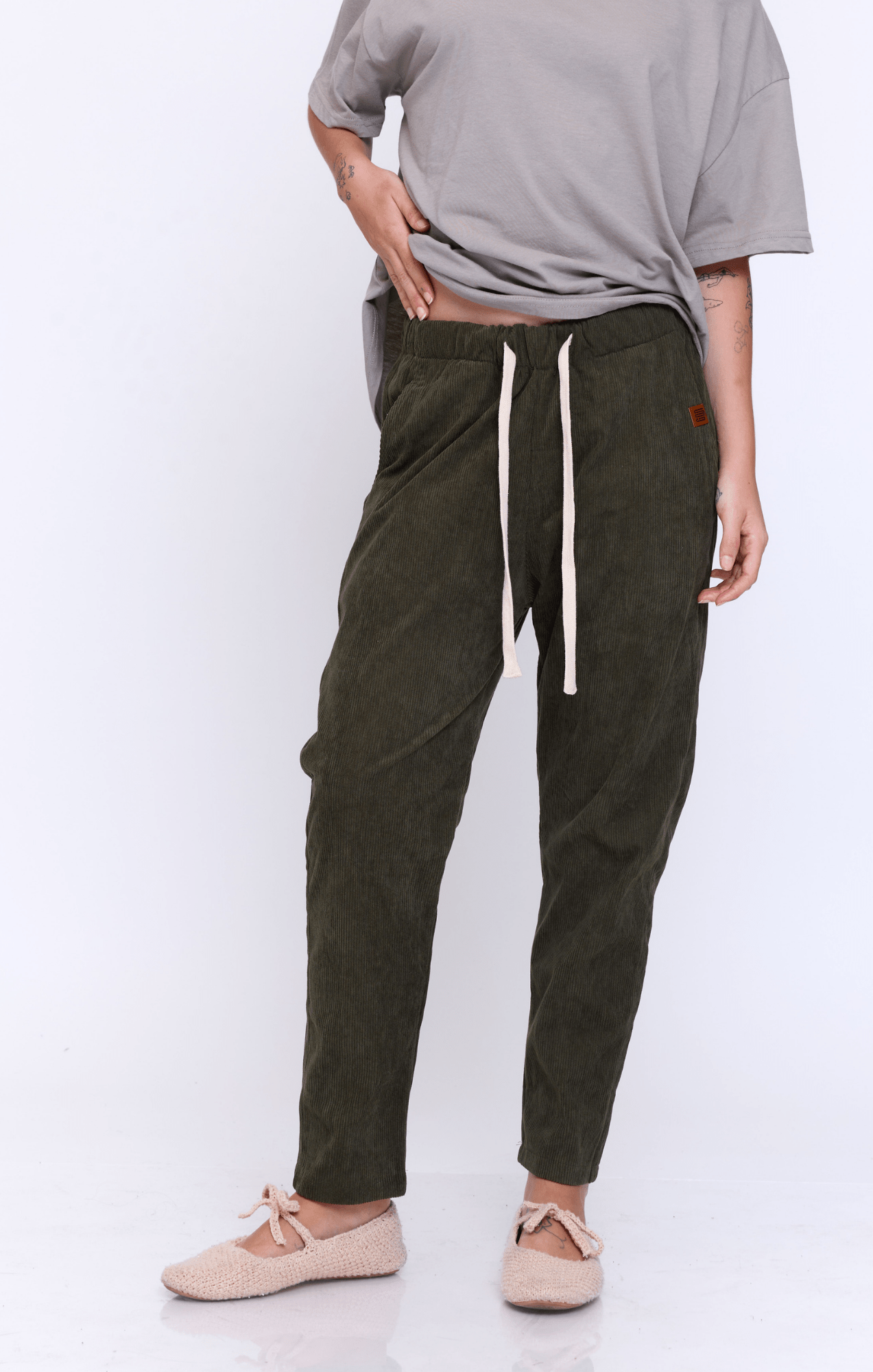 Olive - Corduroy Long Pants - GONSURFING