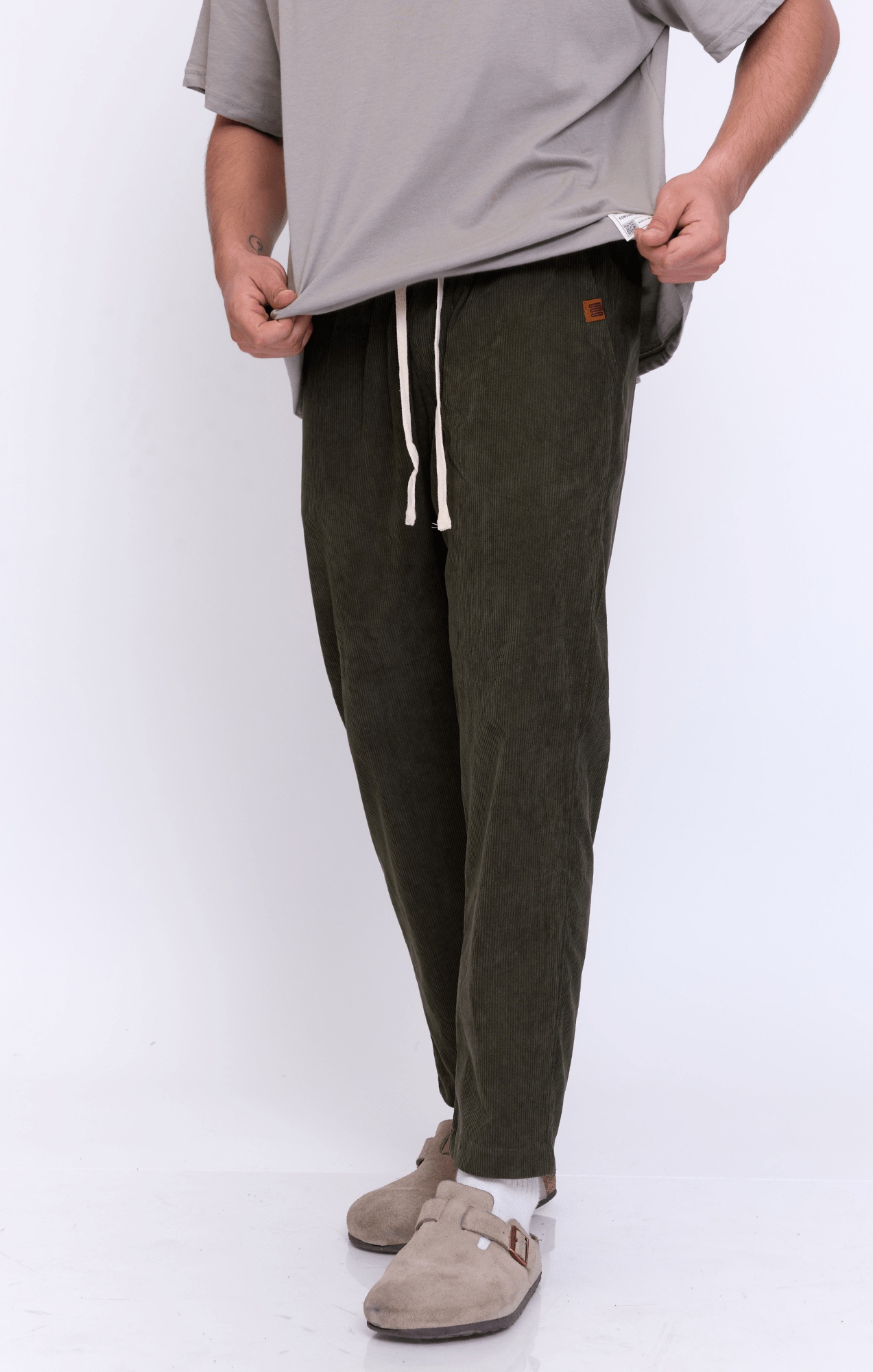 Olive - Corduroy Long Pants - GONSURFING