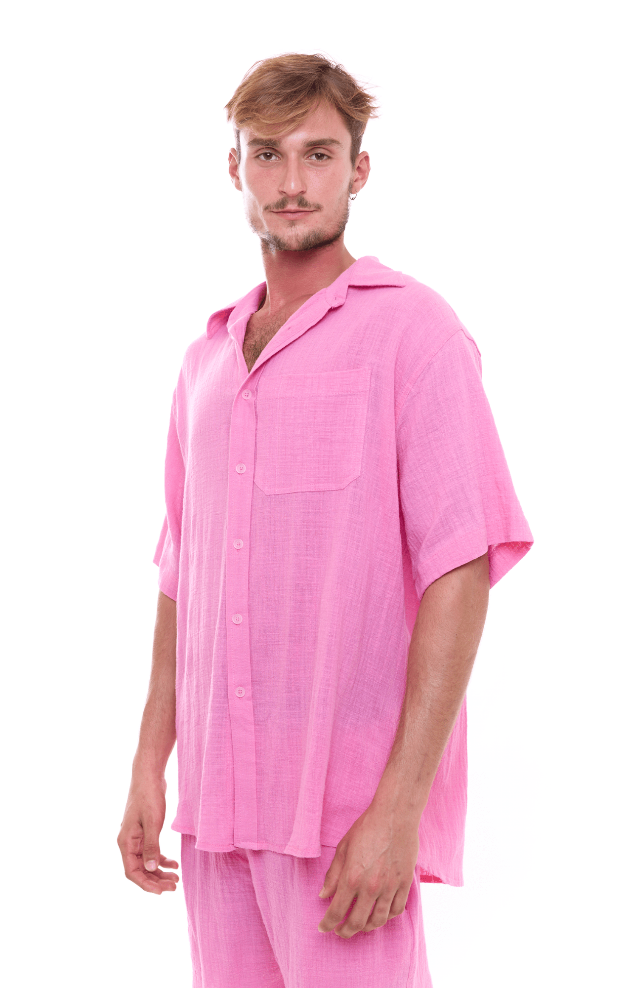 Pink - Unisex Oversize Shirt - GONSURFING